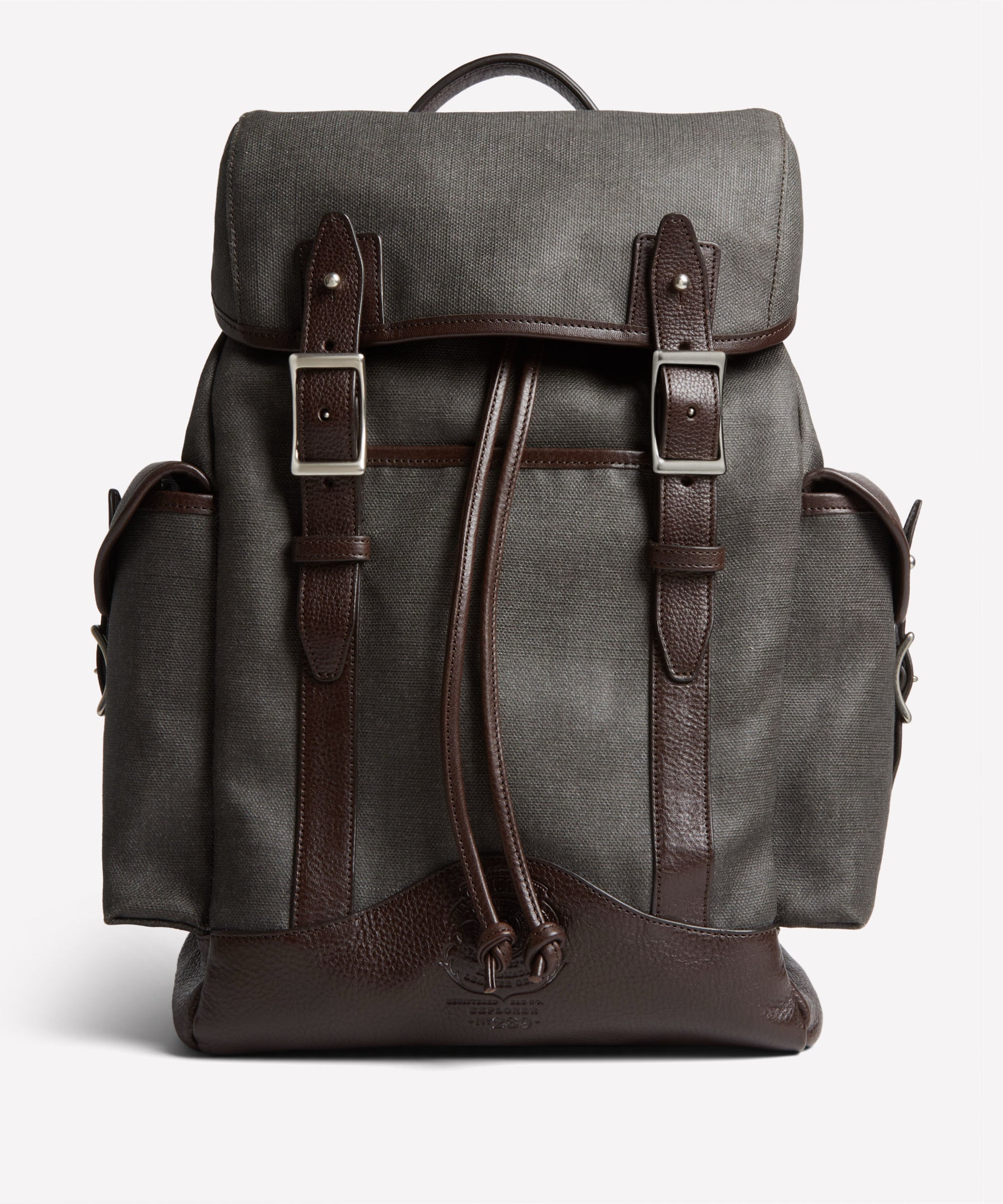 Explorer No. 239 | Slate Coated Canvas Backpack