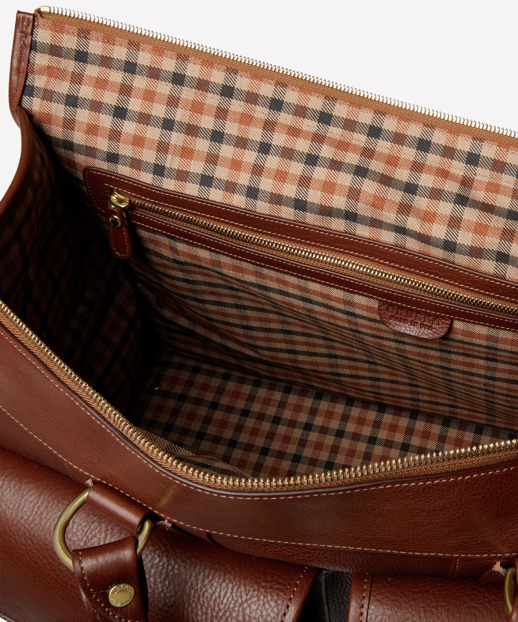 Express No. 2 | Vintage Chestnut Leather Duffle Bag | Ghurka