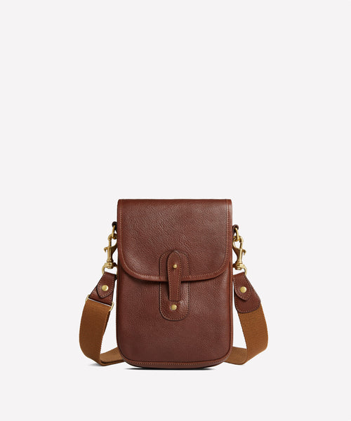 Harlow III No. 205 | Vintage Chestnut Leather Crossbody Bag
