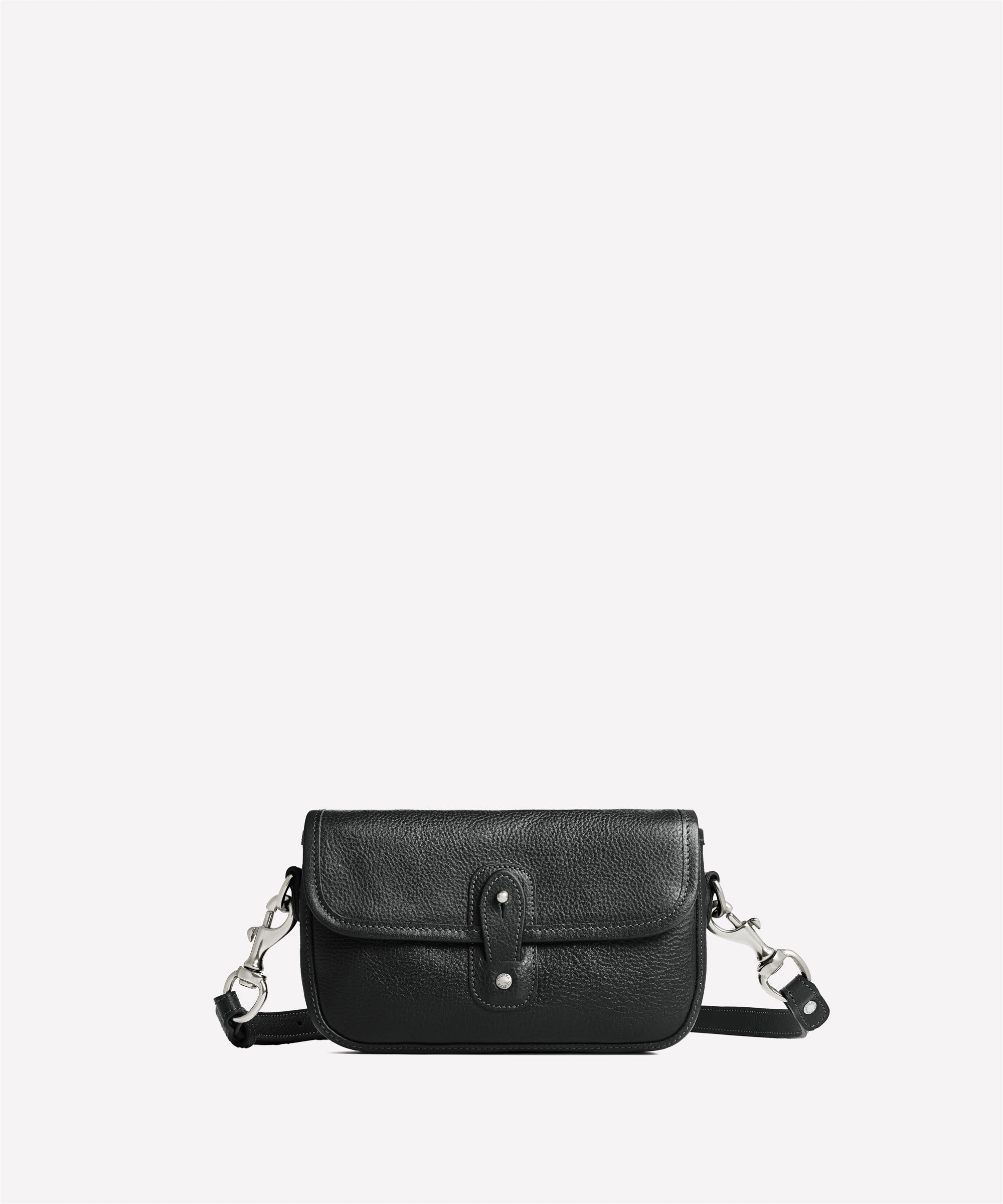 Harlow II No. 204 | Vintage Black Leather Crossbody Bag | Ghurka