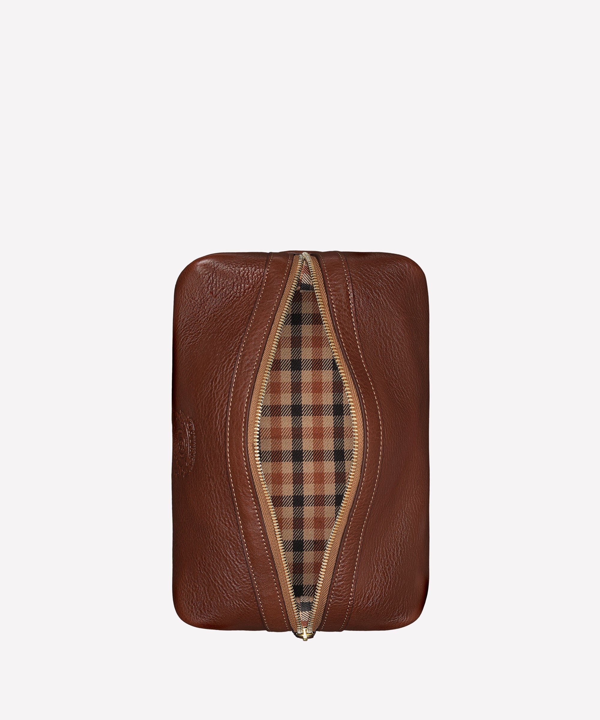 Holdall No. 101 | Vintage Chestnut Leather Toiletry Case | Ghurka