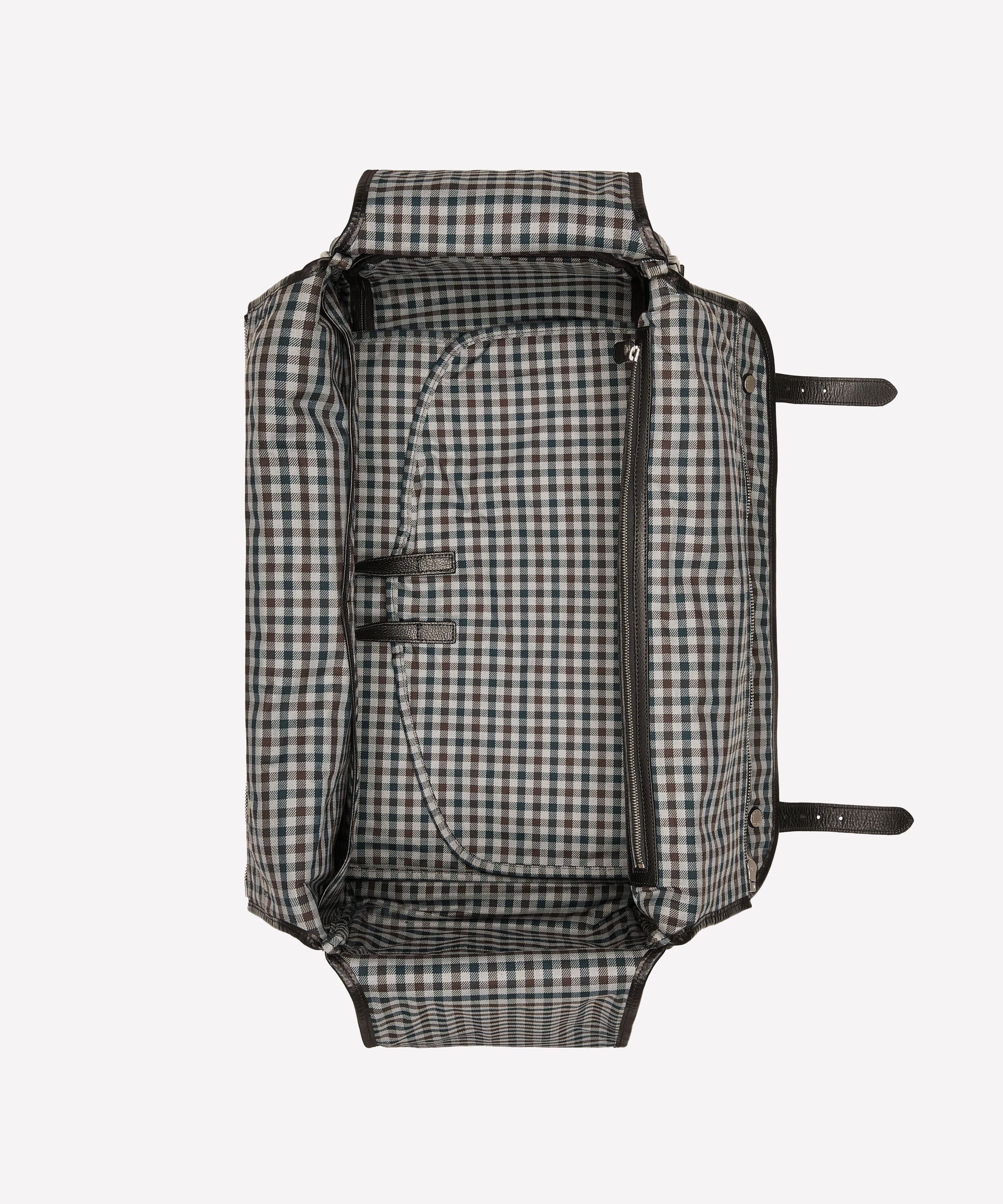 Kilburn RS No. 252 | Vintage Black Leather Rolling Duffel Bag | Ghurka