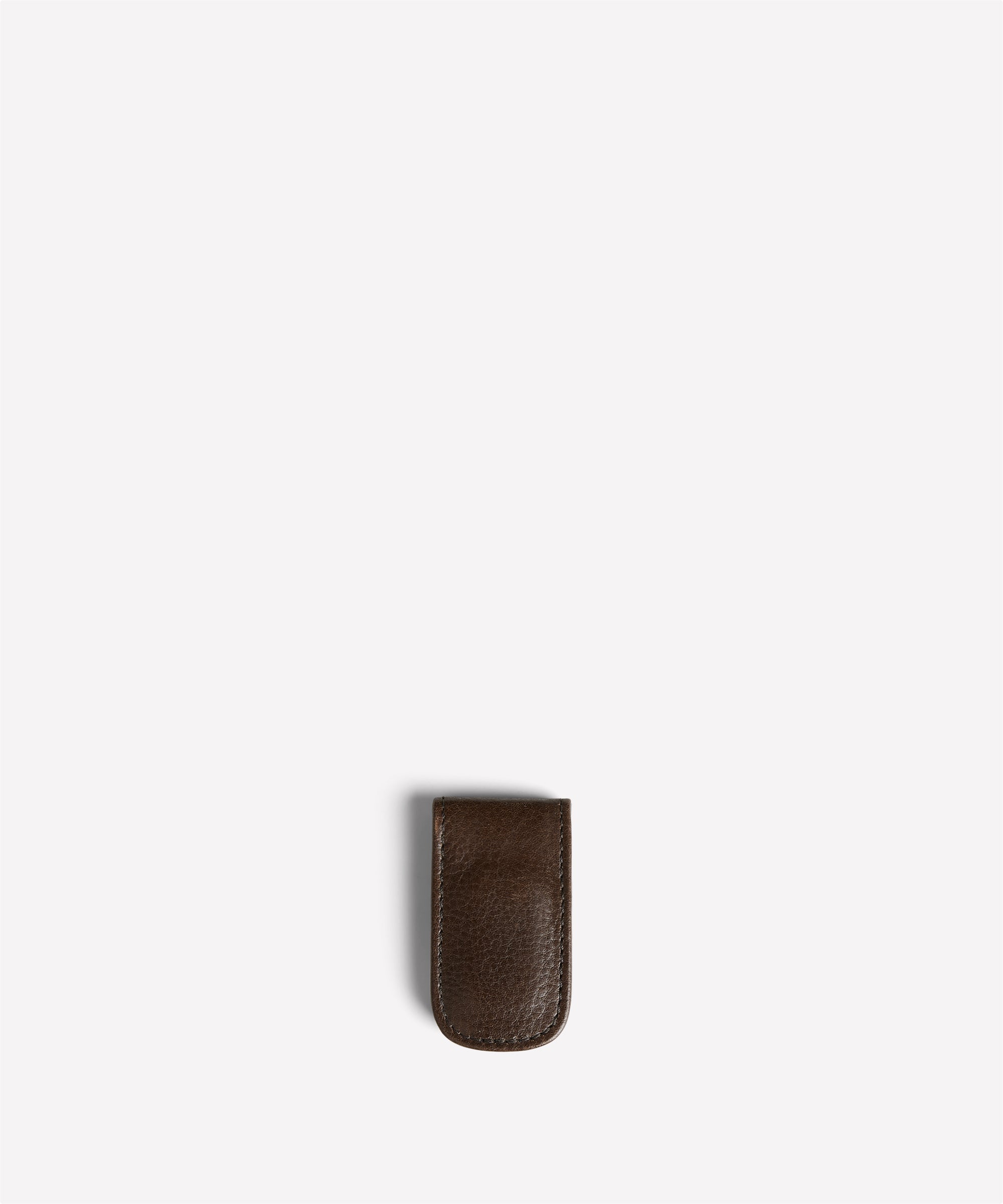 Magnetic Money Clip No. 134 | Vintage Walnut Leather | Ghurka