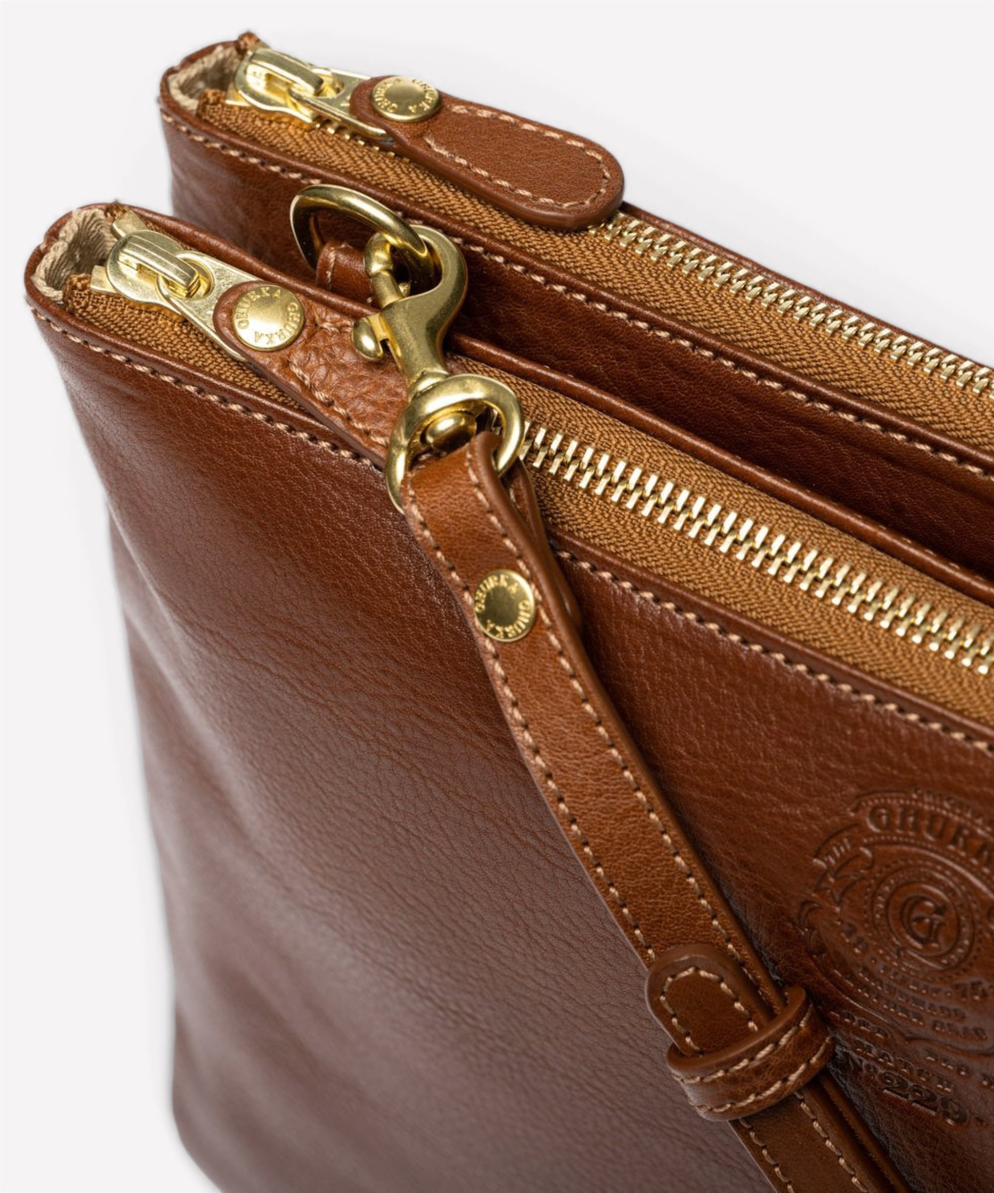 Match No. 229 | Vintage Chestnut Leather Handbag | Ghurka