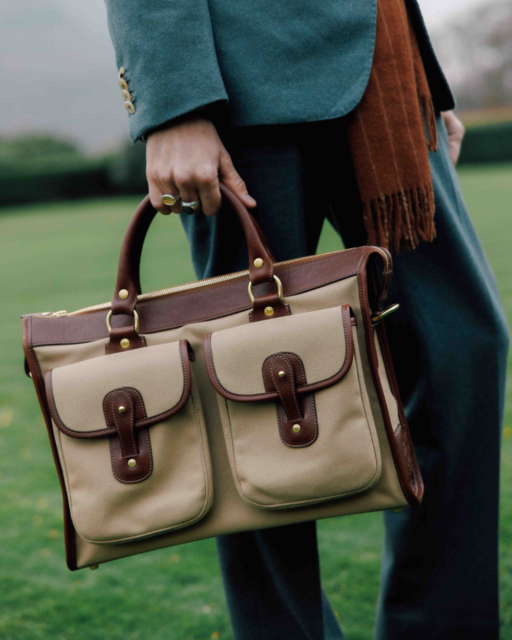 Packet No. 83 | Vintage Chestnut Leather Garment Bag | Ghurka