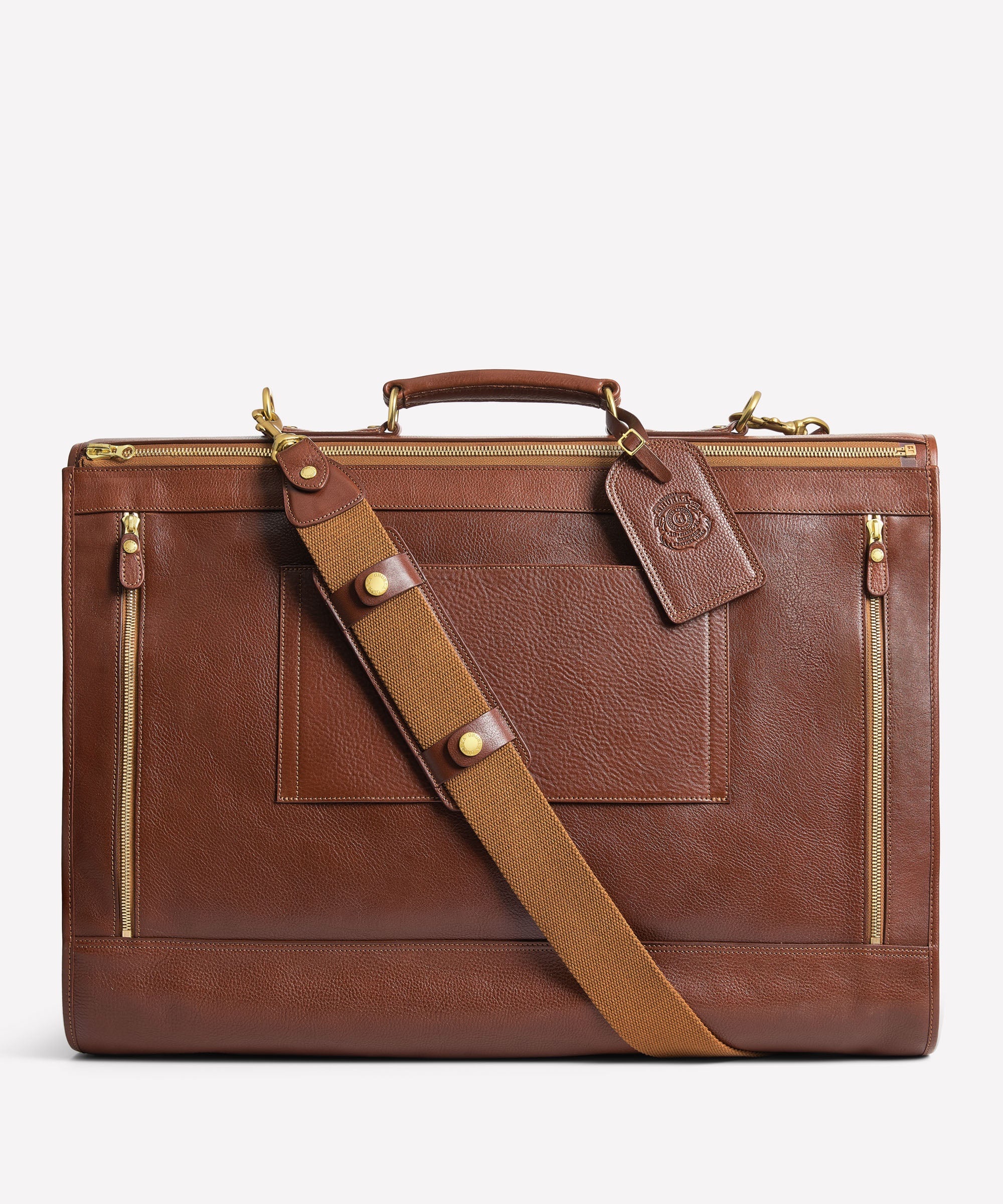 Packet No. 83 | Vintage Chestnut Leather Garment Bag | Ghurka