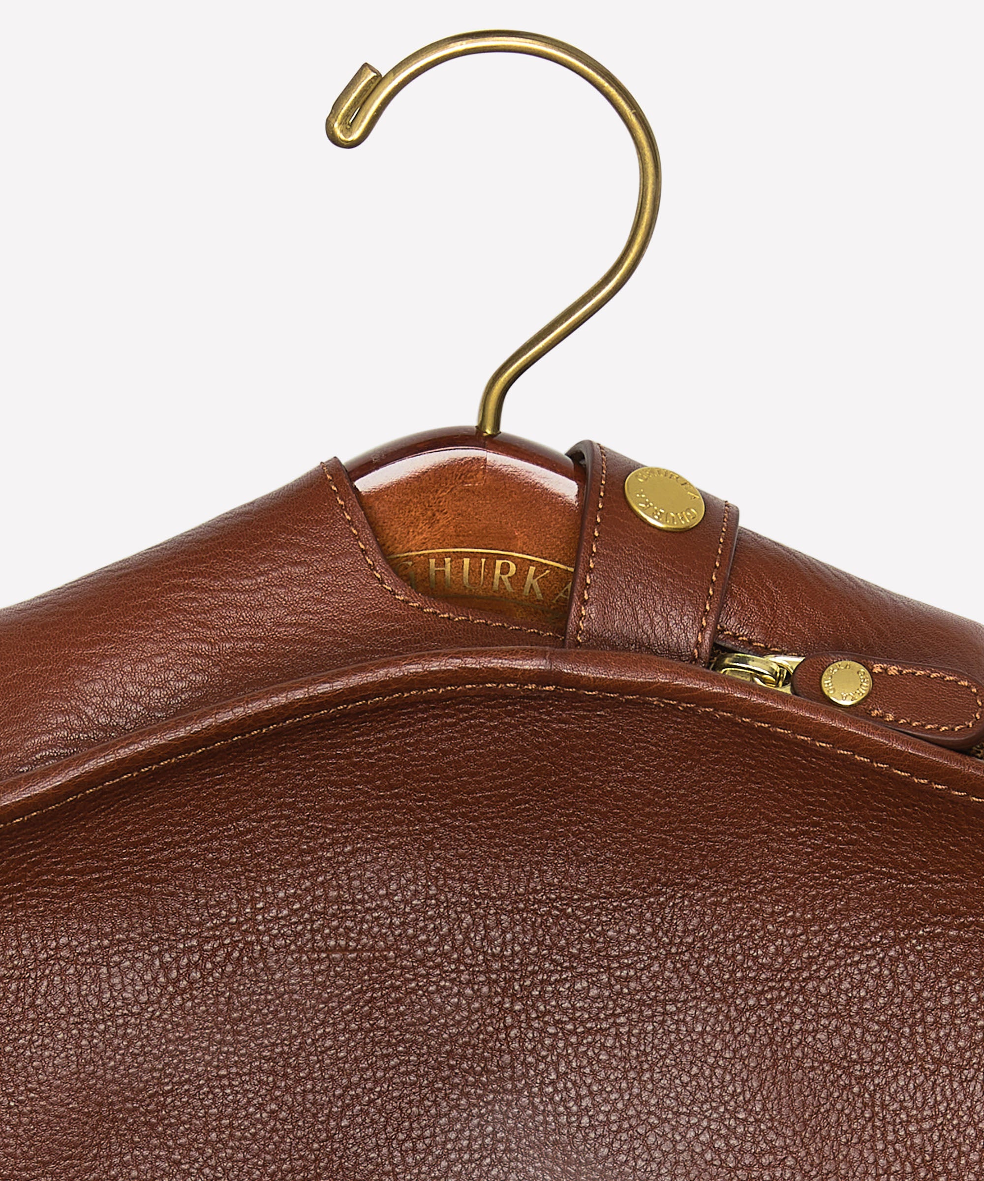 Packet No. 83 | Vintage Chestnut Leather Garment Bag | Ghurka