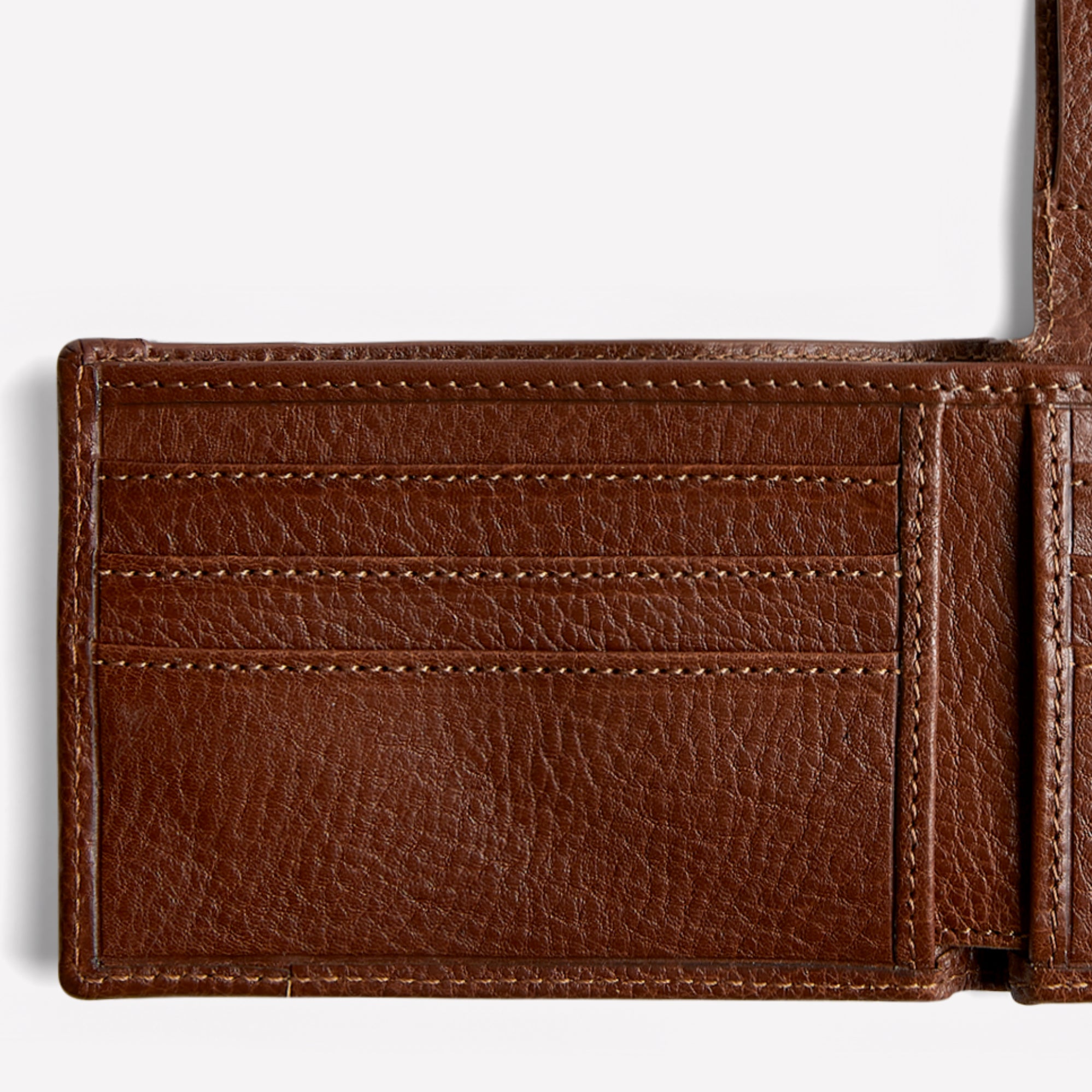 Pass Case Wallet No. 393 | Vintage Chestnut Leather Wallet
