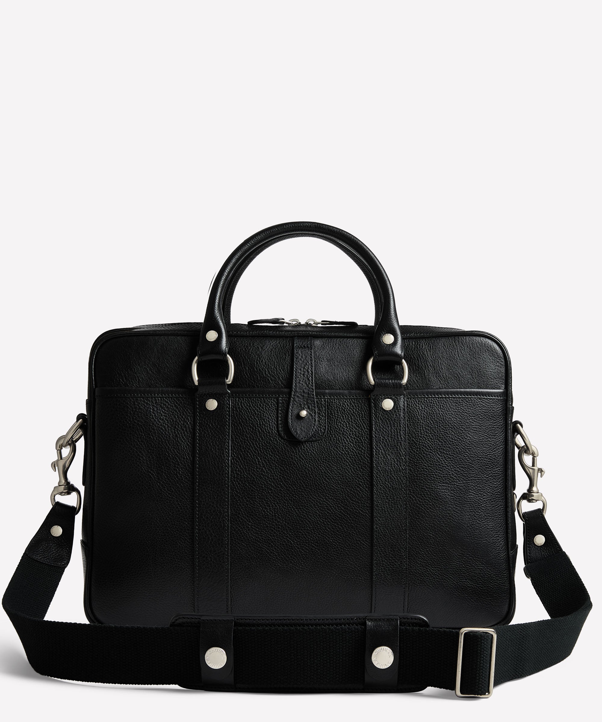Scout No. 295 | Vintage Black Leather Slim Briefcase | Ghurka