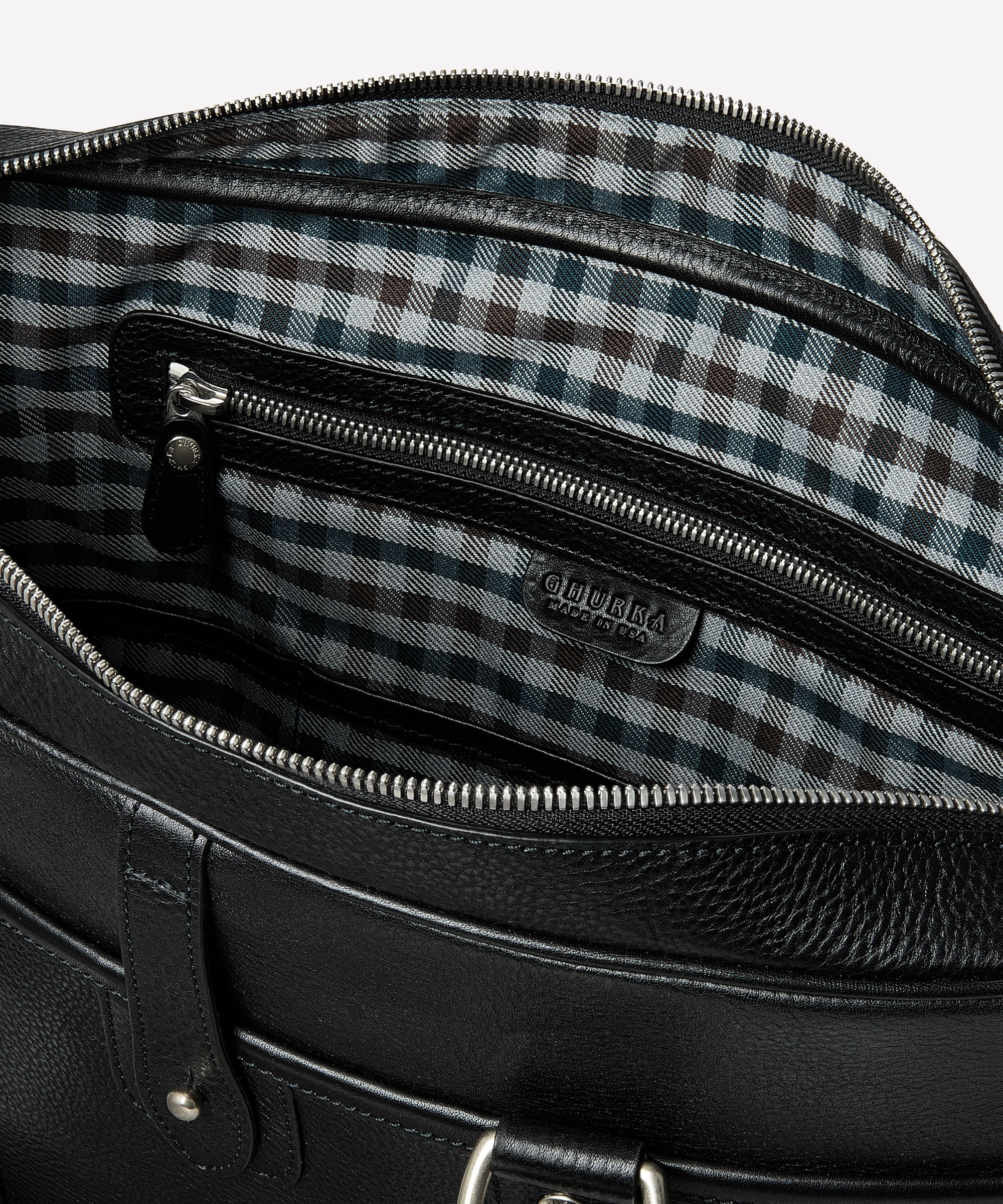 Scout No. 295 | Vintage Black Leather Slim Briefcase | Ghurka