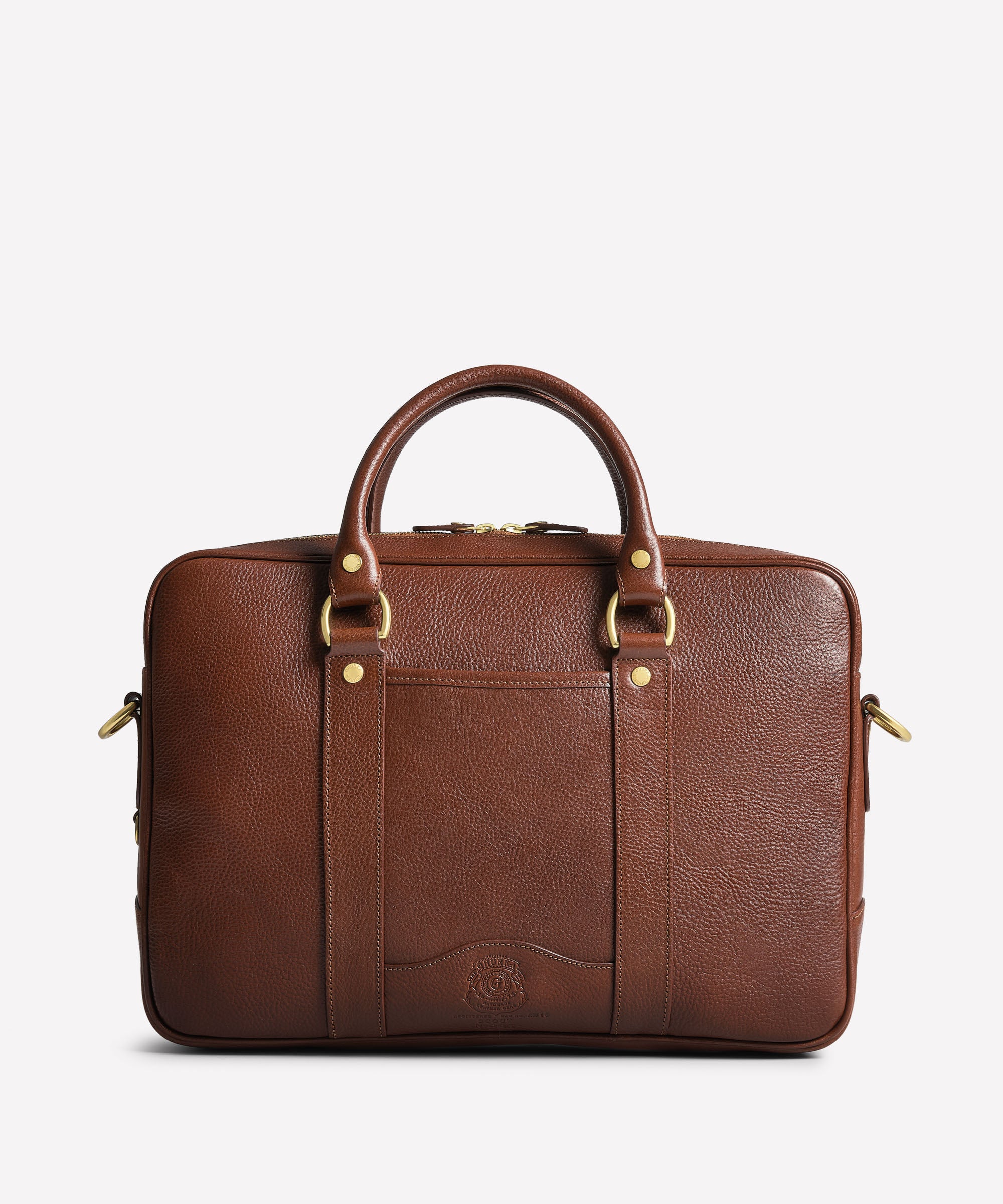 Scout No. 295 | Vintage Chestnut Leather Slim Briefcase | Ghurka