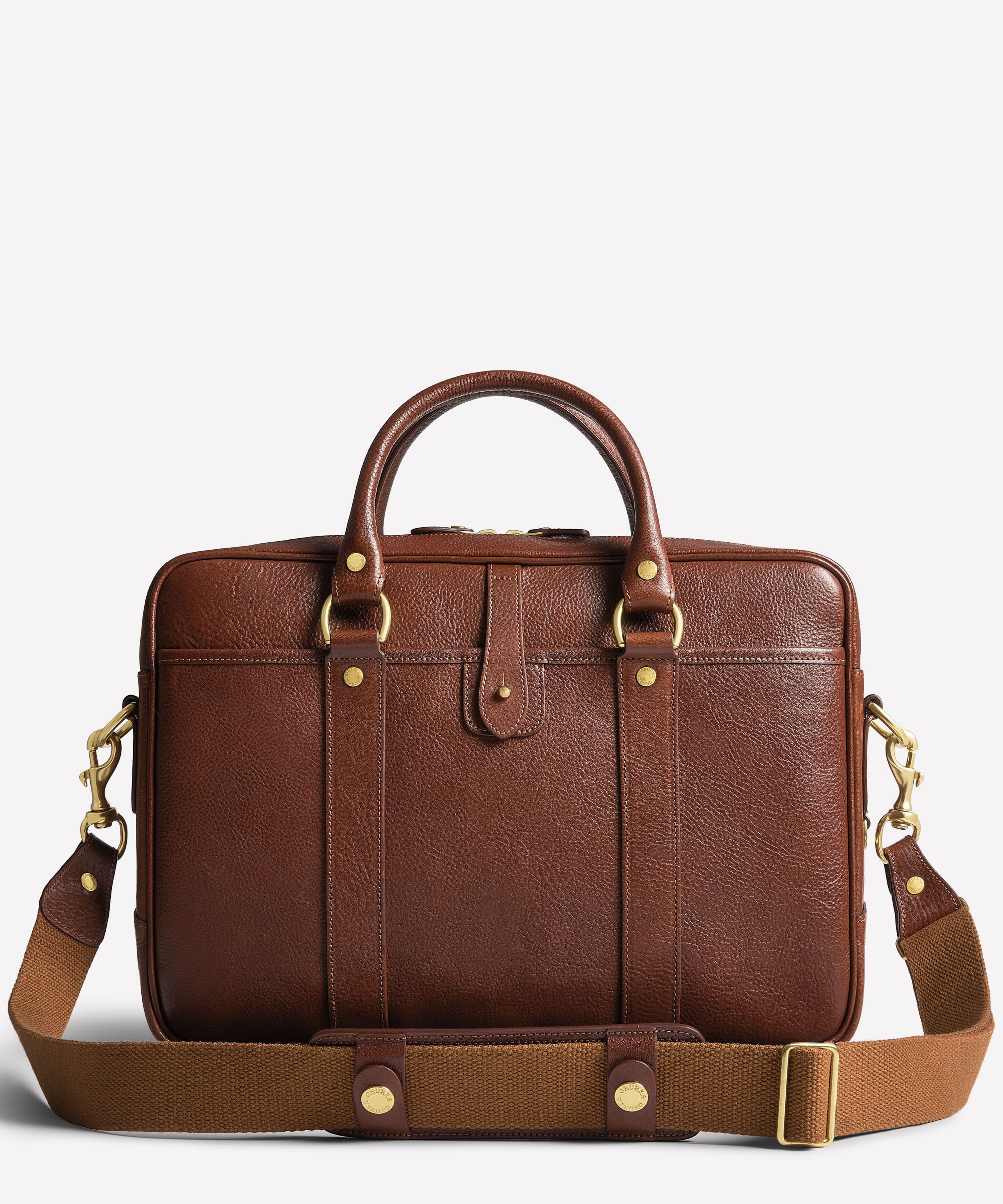 Scout No. 295 | Vintage Chestnut Leather Slim Briefcase | Ghurka