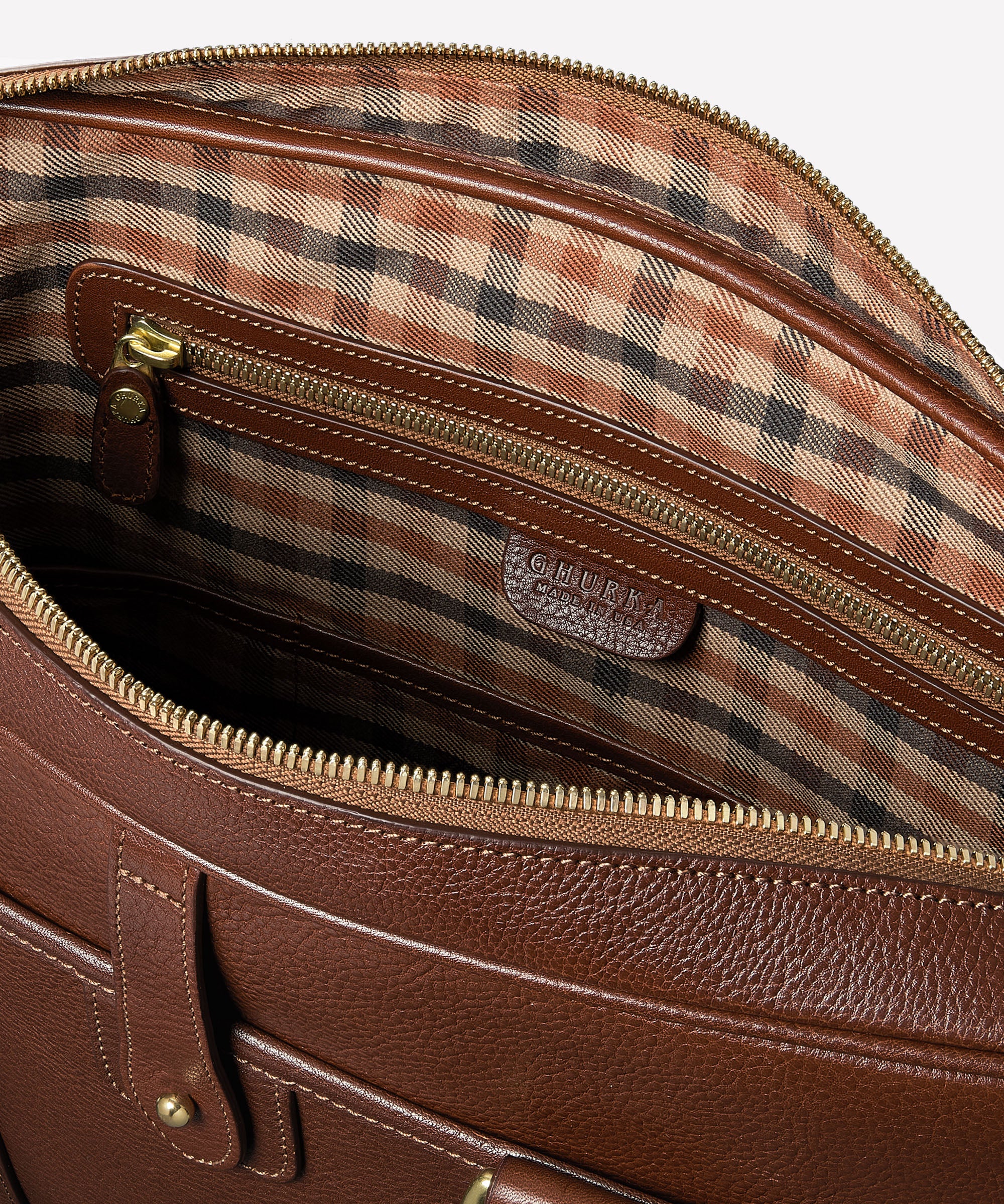 Scout No. 295 | Vintage Chestnut Leather Briefcase | Ghurka