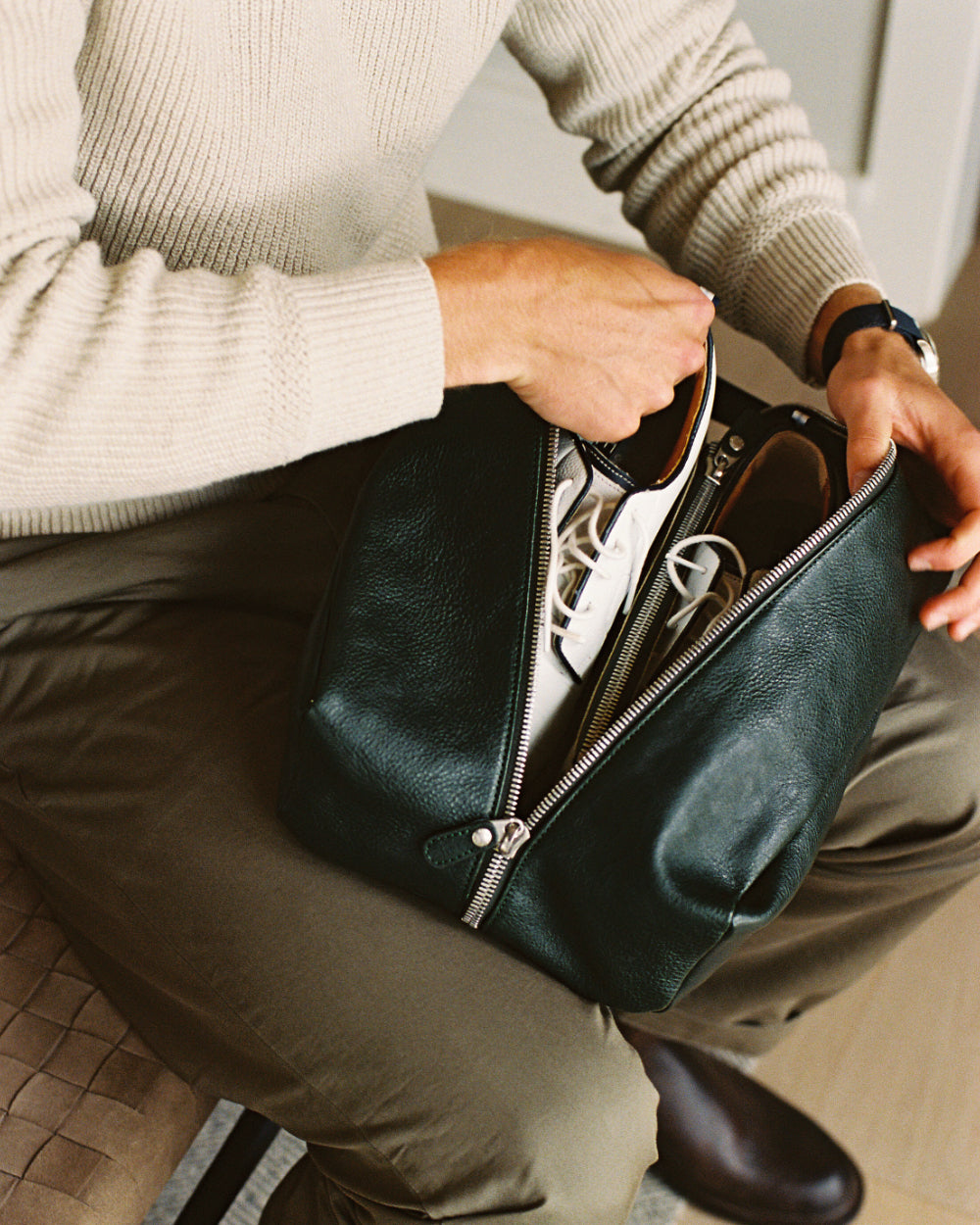 80s仏！CHARRIOLグリーンバッグ Canfield B Sustainable Green Apple (Nylon) | ORI London