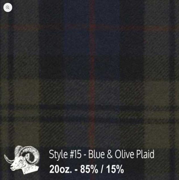 Blazer No. 278 | Navy Plaid Wool - Vintage Black Leather - Ghurka