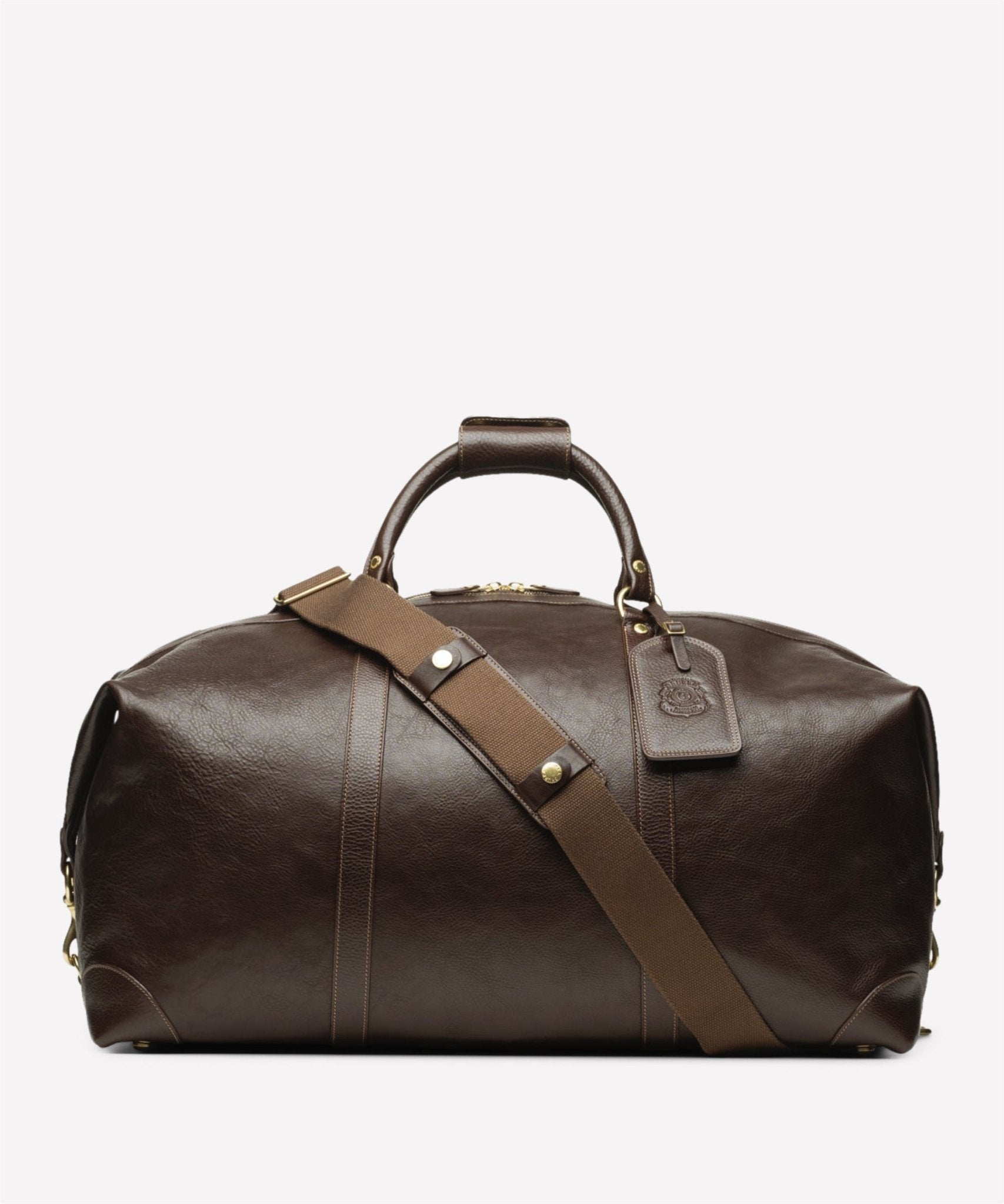 Ghurka Cavalier III No. 98 Duffel Bag in Vintage Leather Walnut