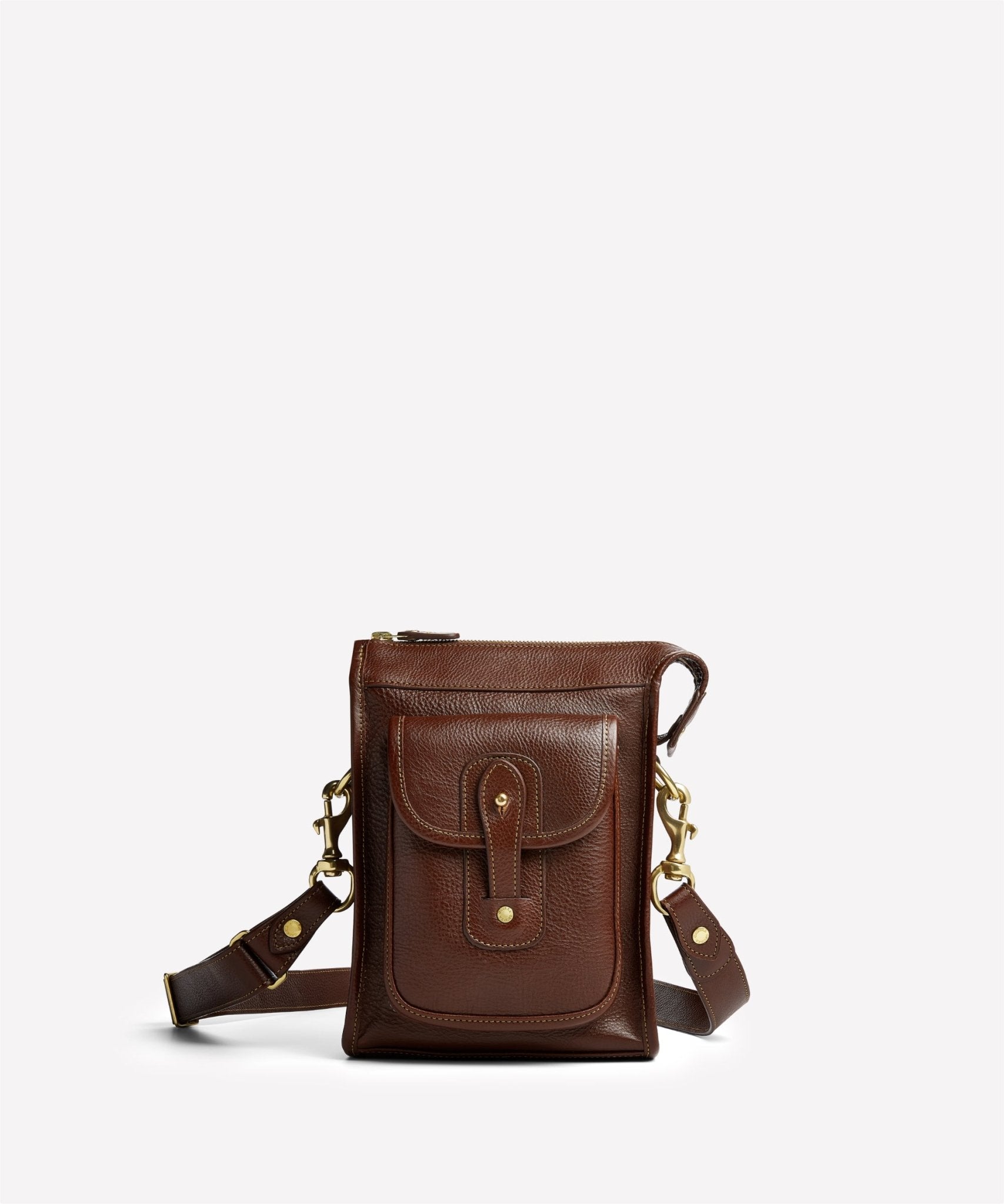 Gearpack No. 4 | Vintage Chestnut Leather Crossbody Bag | Ghurka