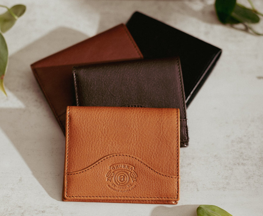 Compact Wallet No. 397 | Vintage Chestnut Leather - Ghurka