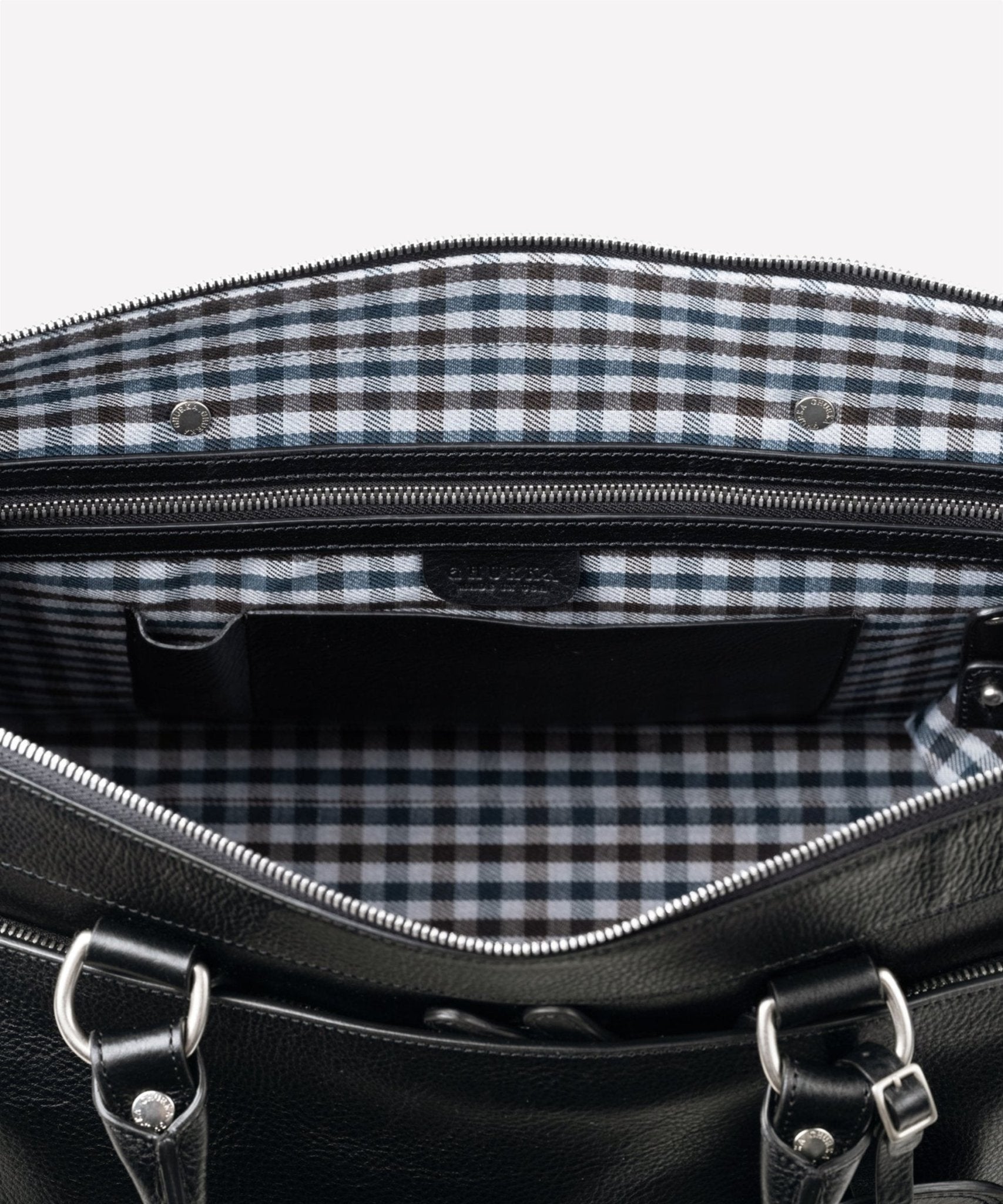 Concourse No. 291 | Vintage Black Leather Duffel Bag | Ghurka
