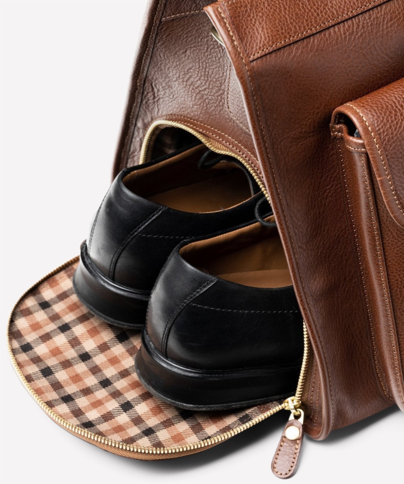 レザー ボストンバッグ ブラウン Ghurka Ghurka レザー ボストンバッグ