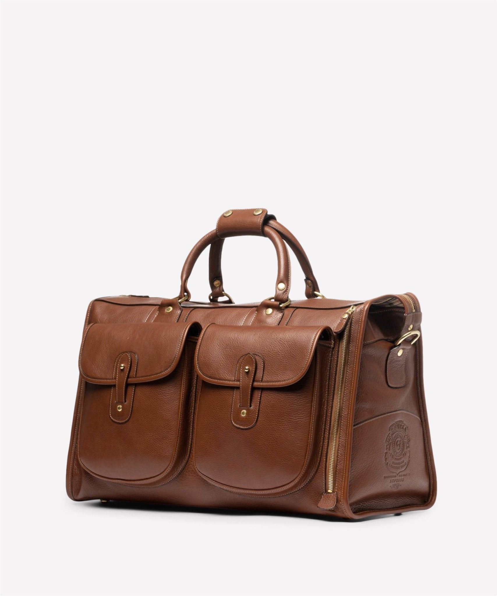 Express No. 2 Vintage Chestnut Leather Duffle Bag Ghurka