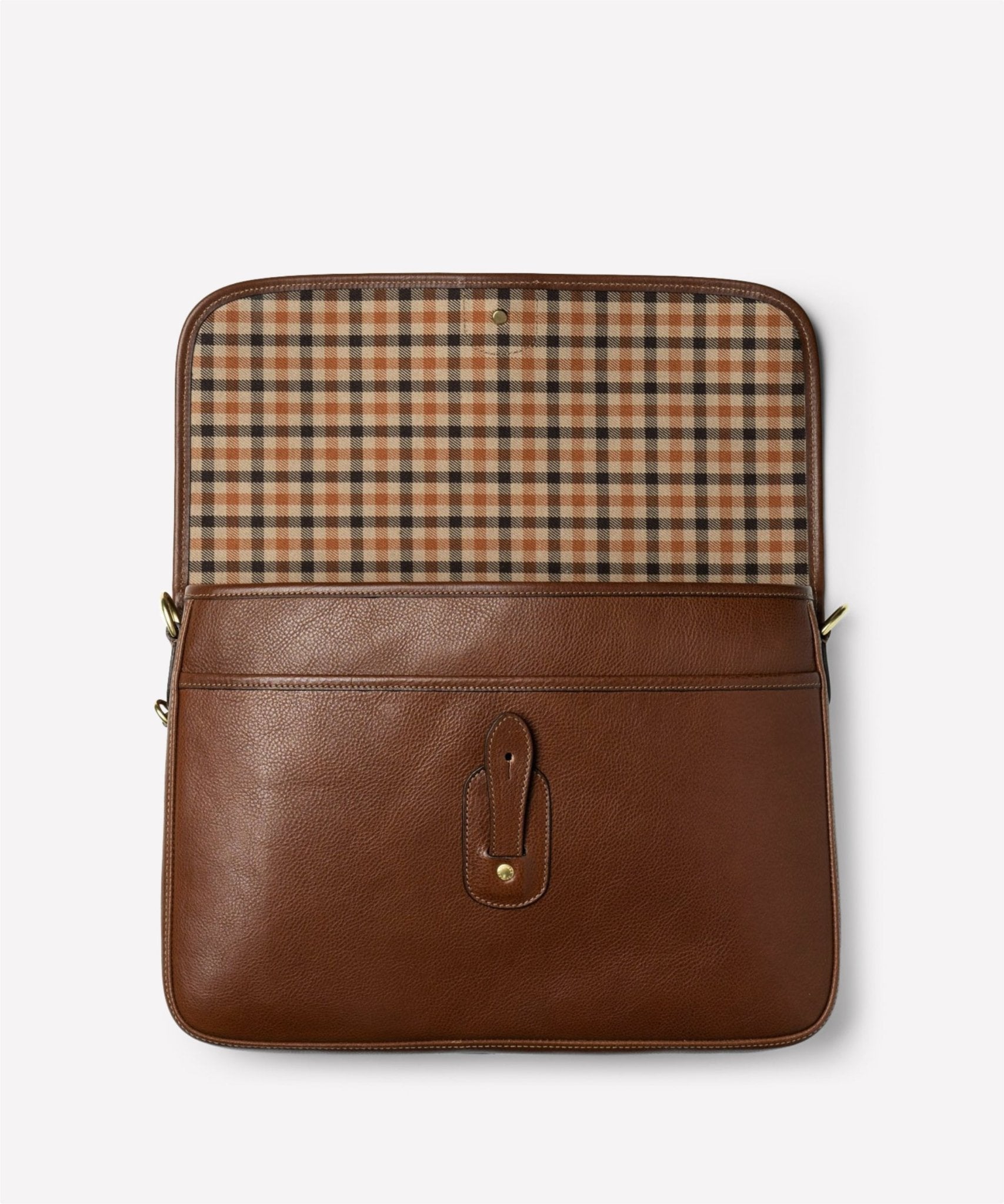 Harlow IV No. 206 | Vintage Chestnut Leather Messenger Bag