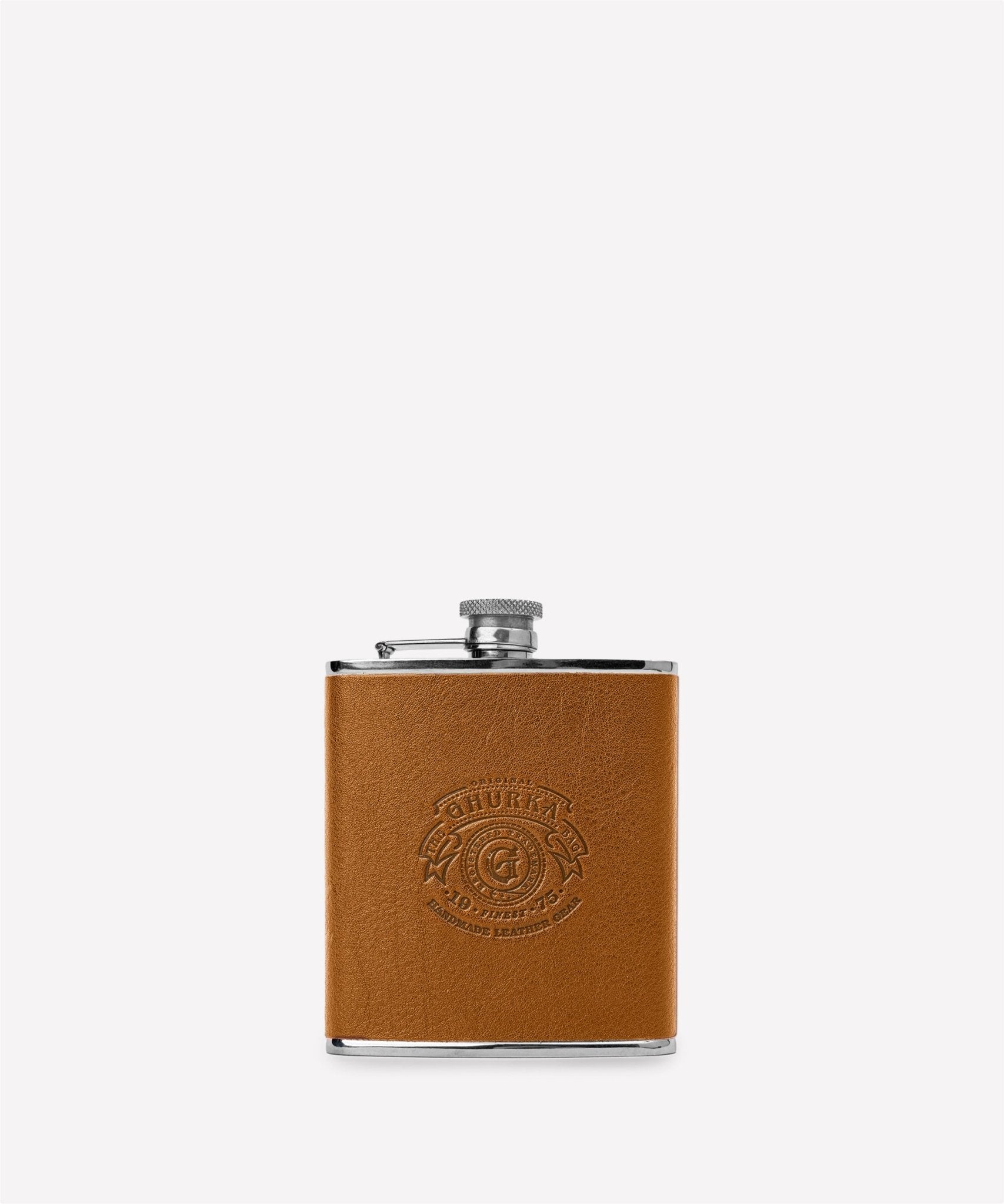 Leather Wrapped Flask - Ghurka