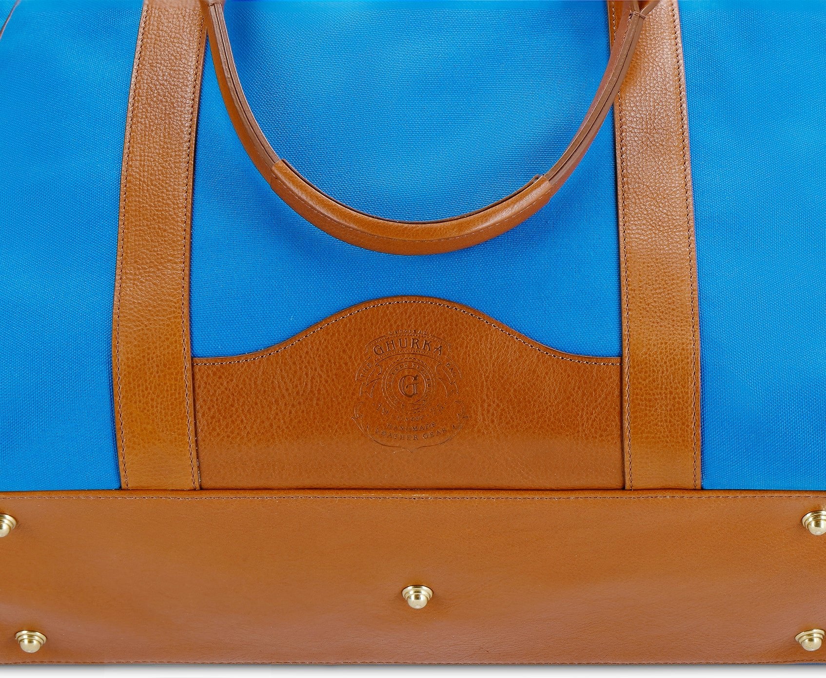 Market Tote No. 294 | Regatta Blue - Vintage Tan - Ghurka