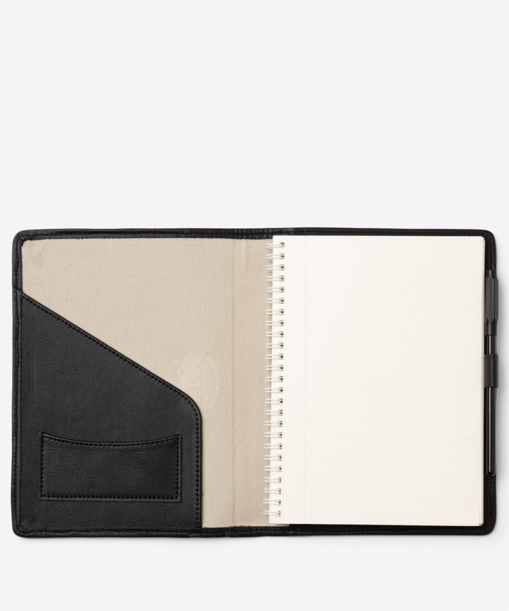 Refillable Journal | Vintage Black Leather Journal | Ghurka