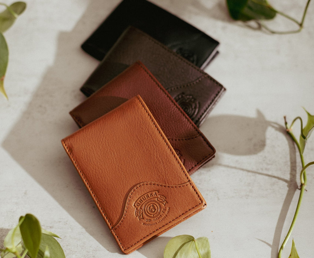 Slim Wallet No. 395 | Vintage Chestnut Leather - Ghurka