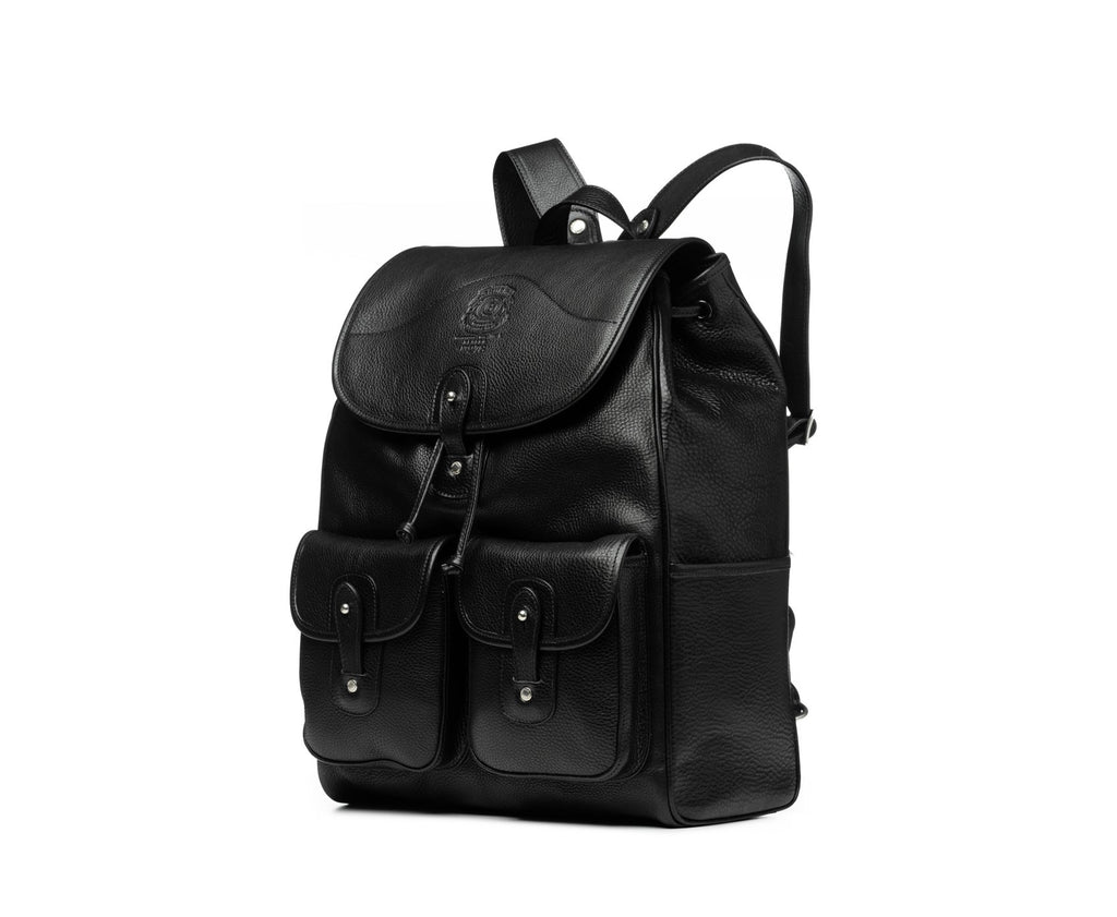 Blazer No. 278 | Vintage Black Leather Backpack | Ghurka