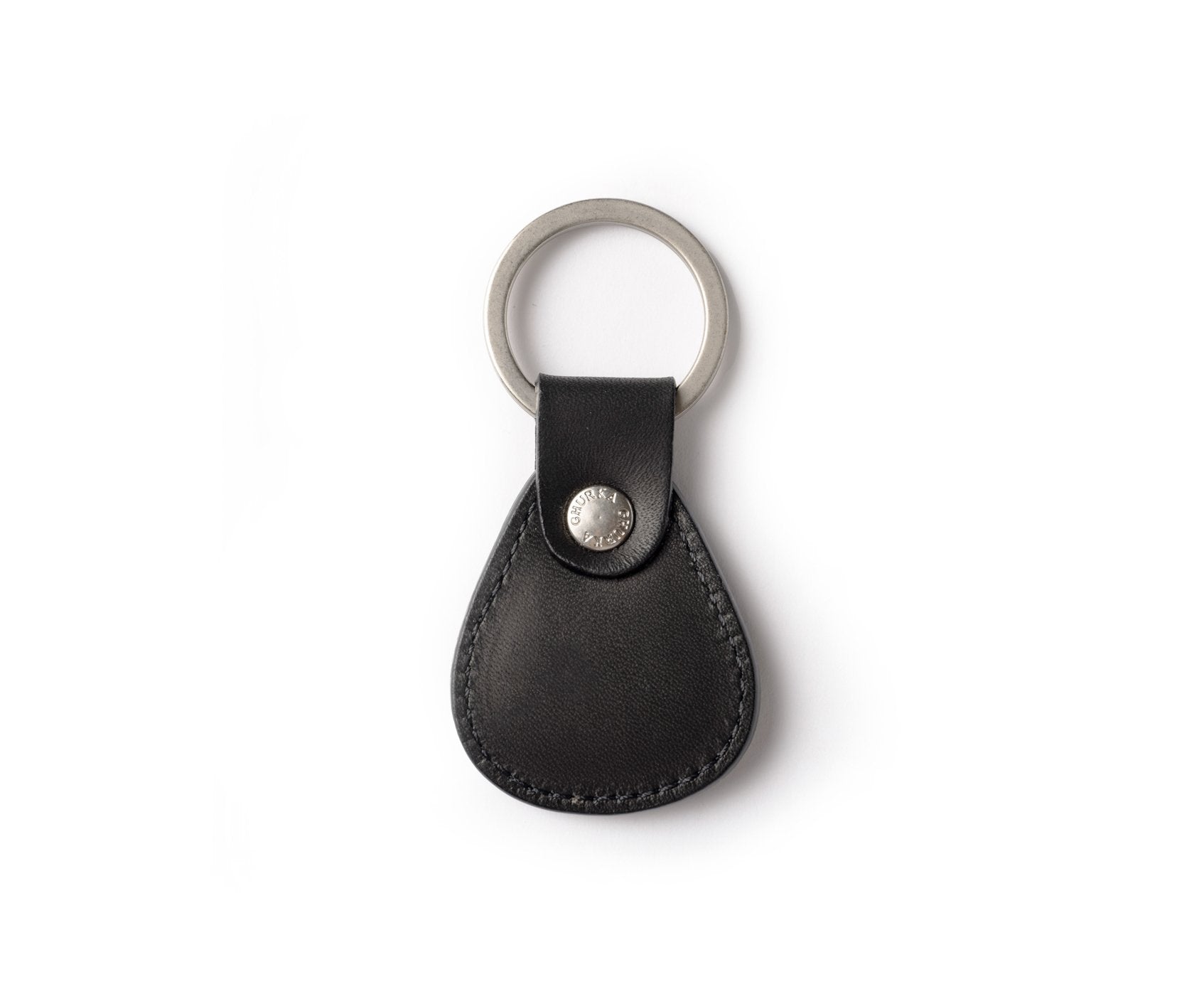 Classic Key Fob No. 226, Black Leather Key Ring