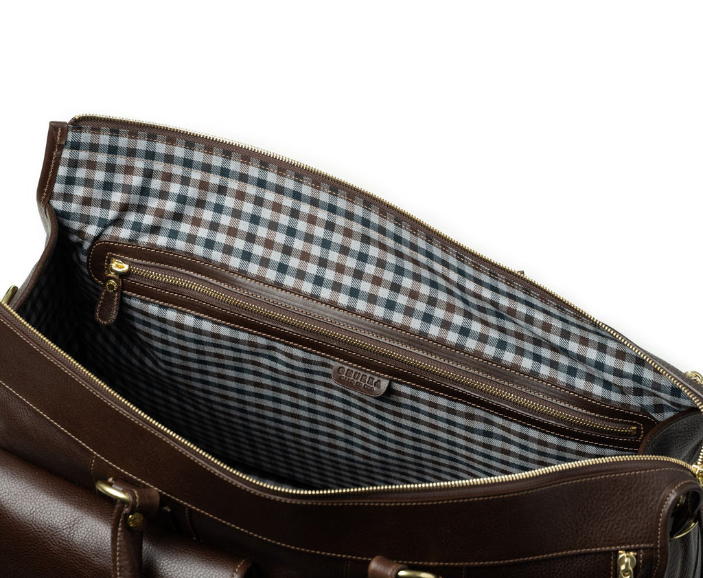 Express No. 2 | Vintage Walnut Leather Duffle Bag | Ghurka 