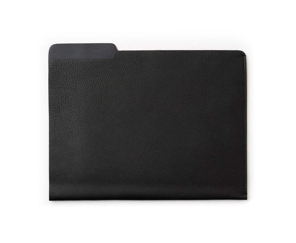 Letter Folder  | Vintage Black Leather