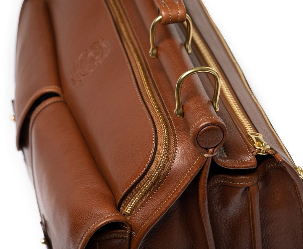 Garrison No. 147 | Vintage Chestnut Leather Briefcase | Ghurka