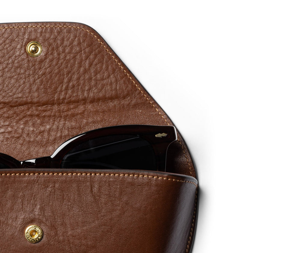Hard Sunglass Case No. 251 | Vintage Chestnut Leather