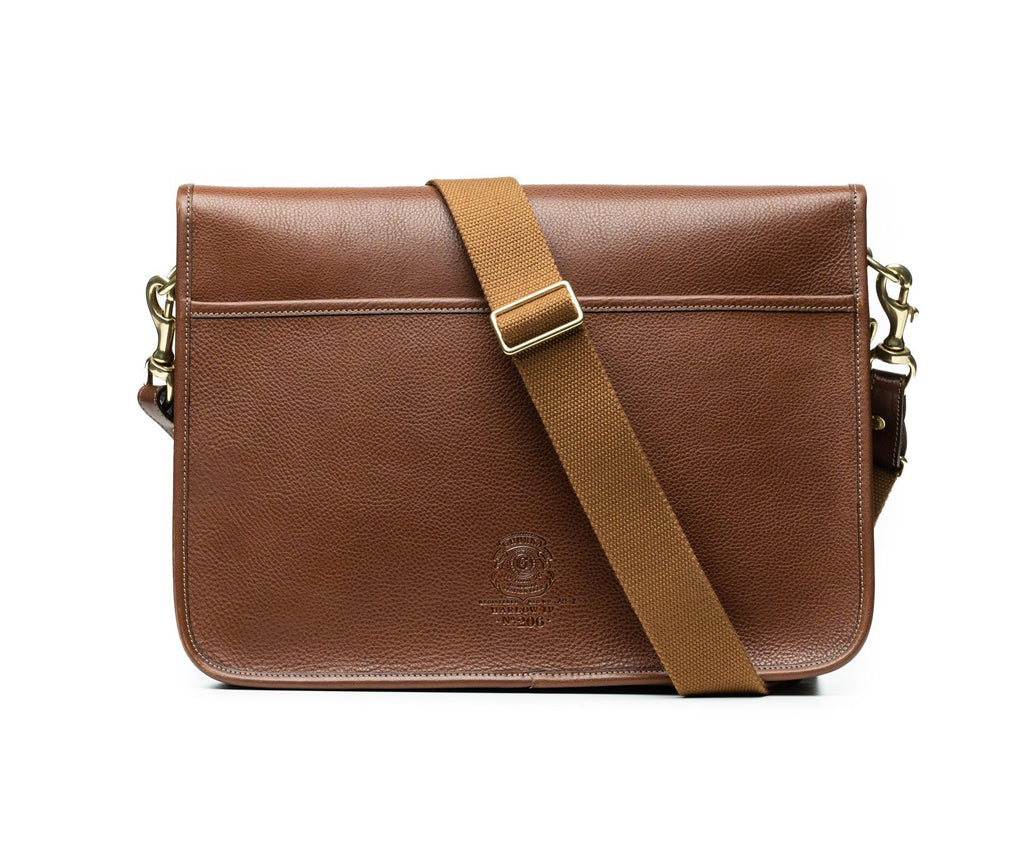 Harlow IV No. 206 | Vintage Chestnut Leather Messenger Bag