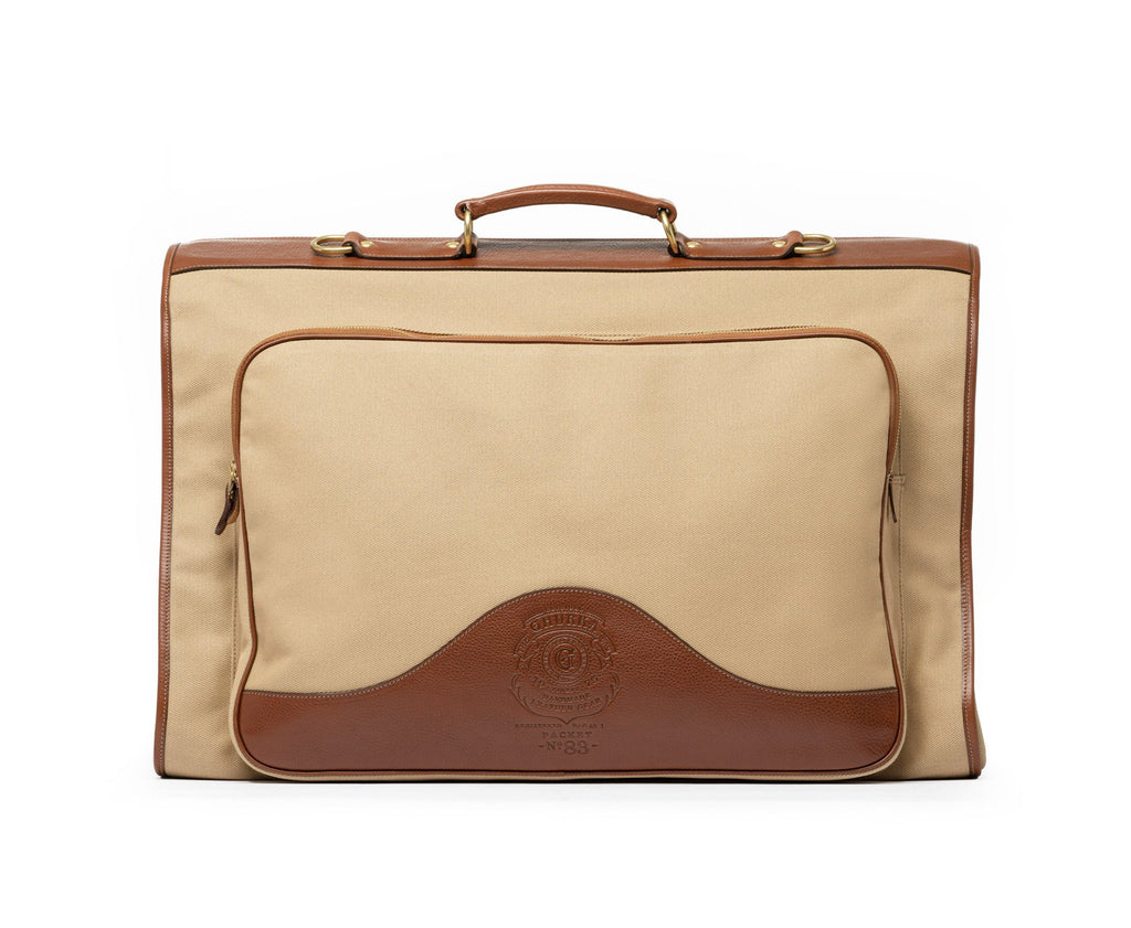 Packet No. 83 | Khaki Twill - Vintage Chestnut Garment Bag | Ghurka
