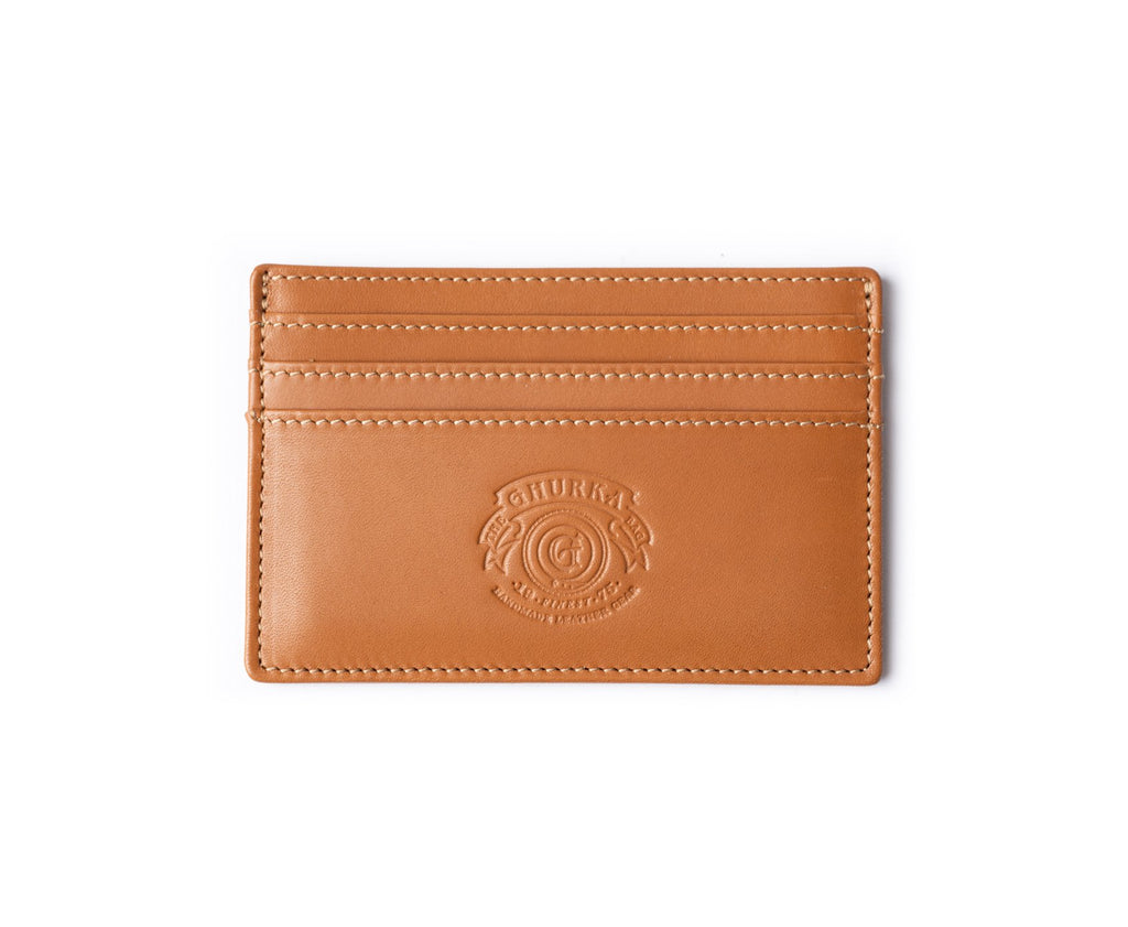 Slim Credit Card Case No. 204 | Chestnut Leather