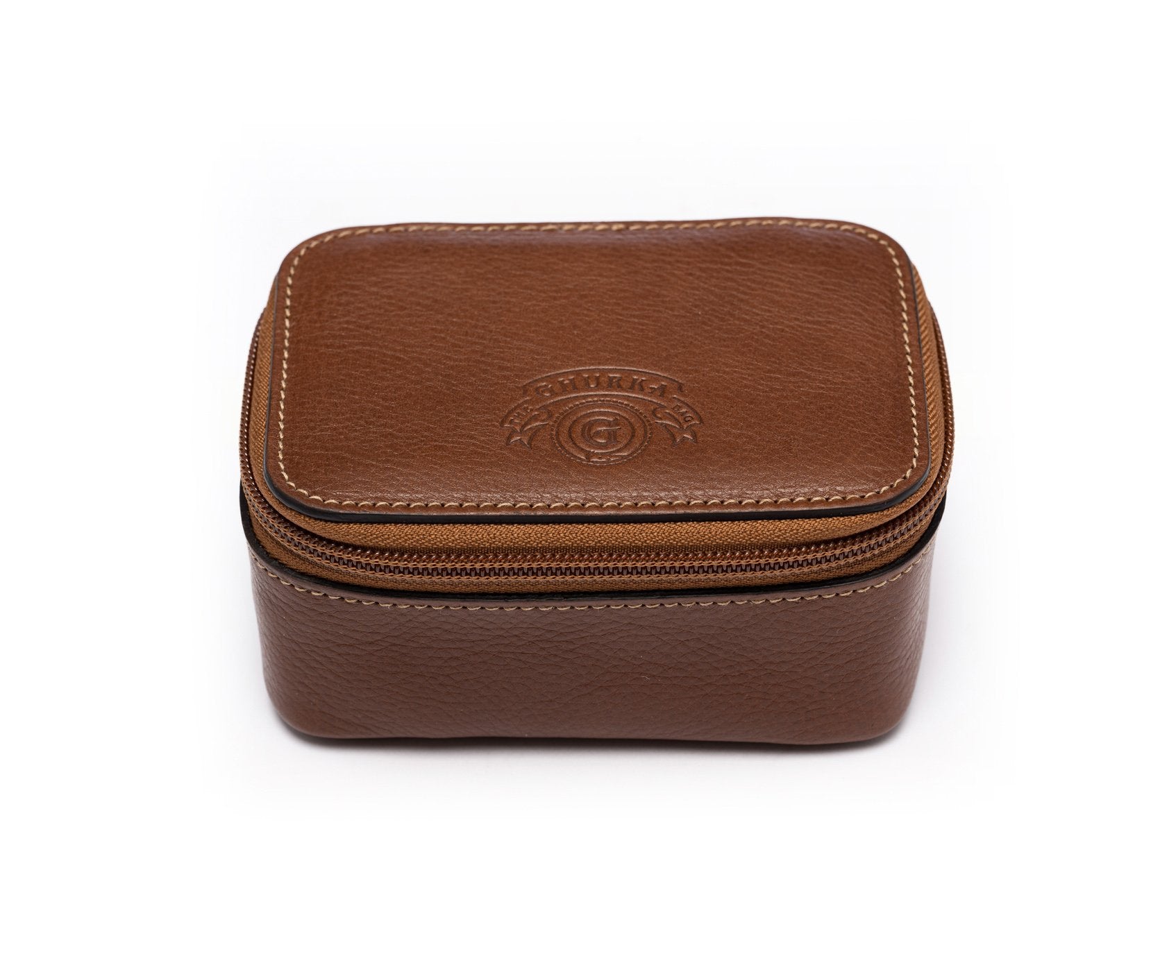 Travel Watch Case No. 257 | Vintage Chestnut Leather