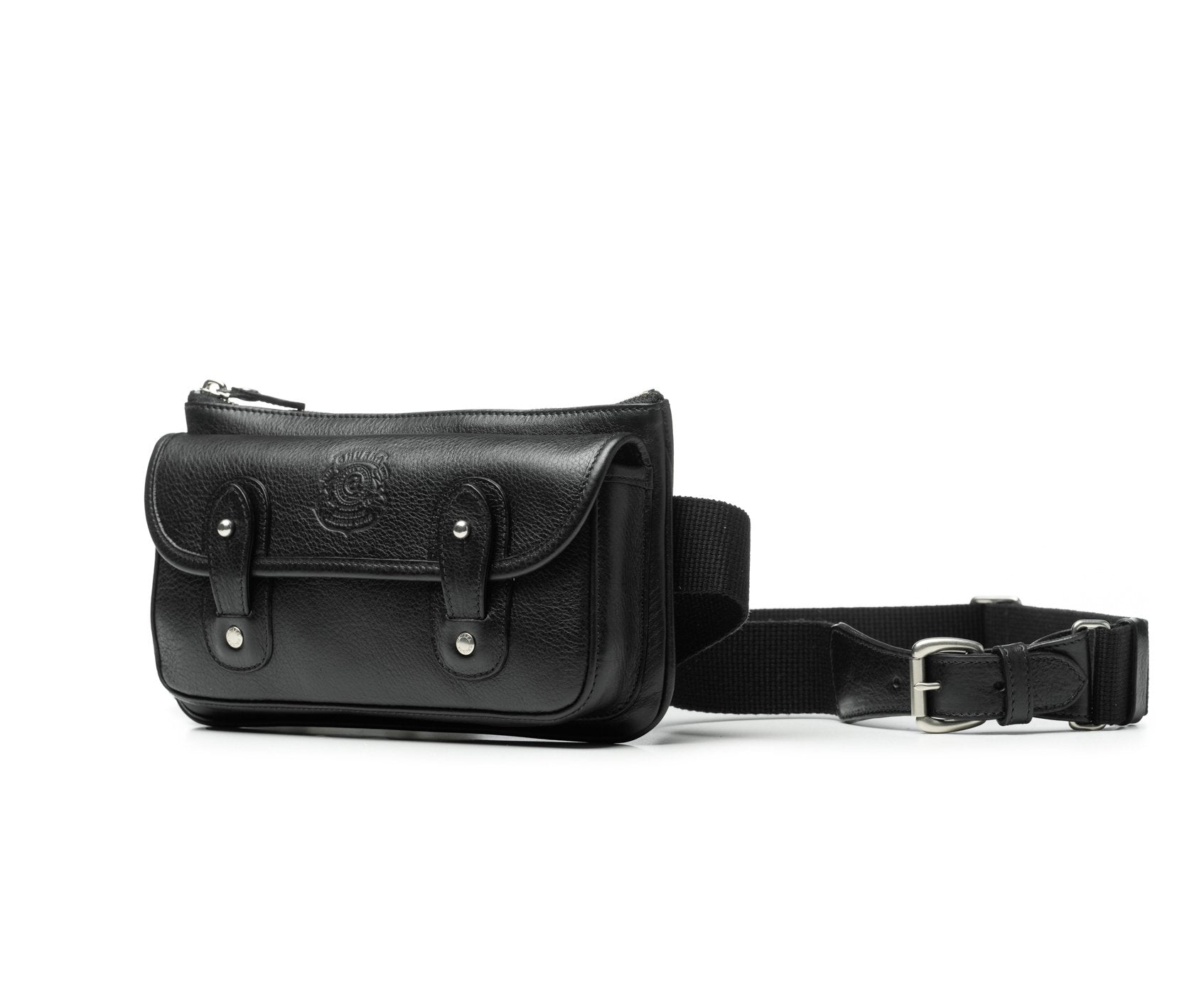 Leather black belt bag Clearance