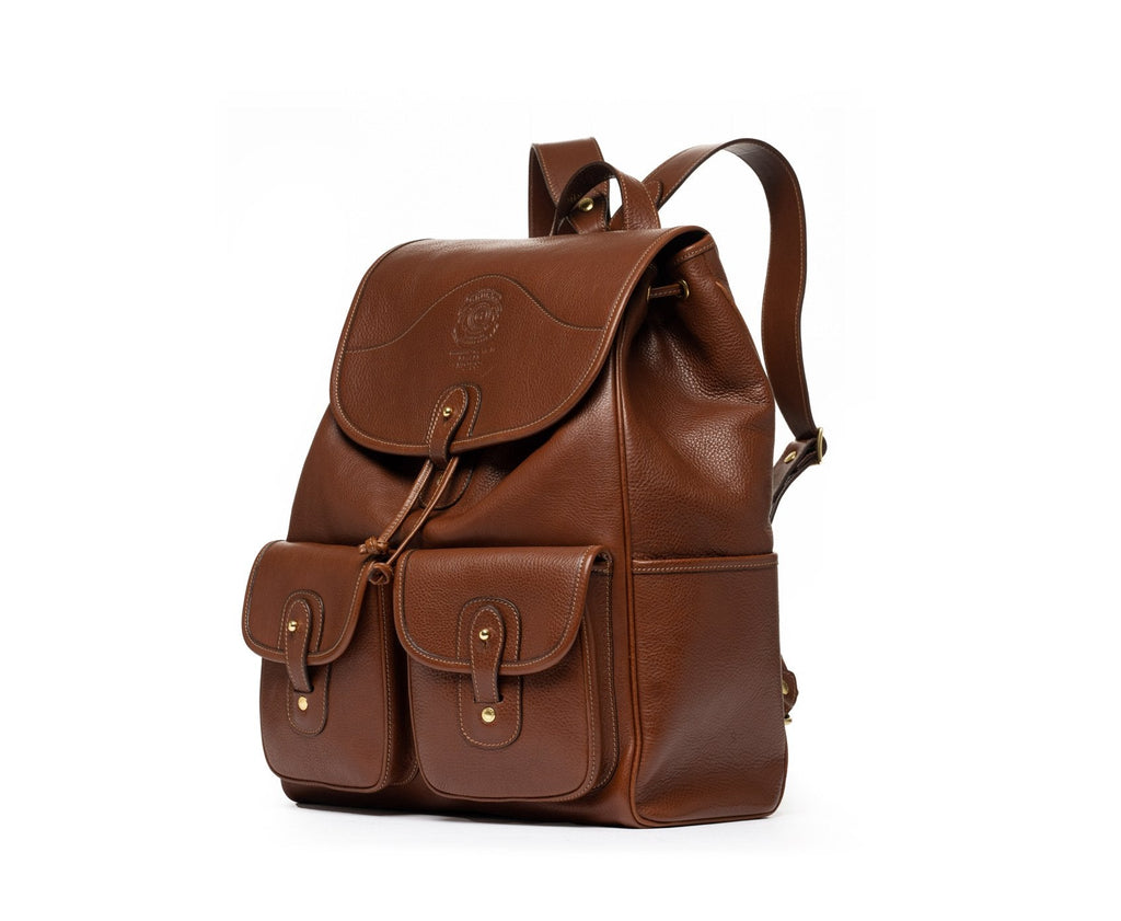 Blazer No. 278 | Vintage Chestnut Leather Travel Backpack- Ghurka