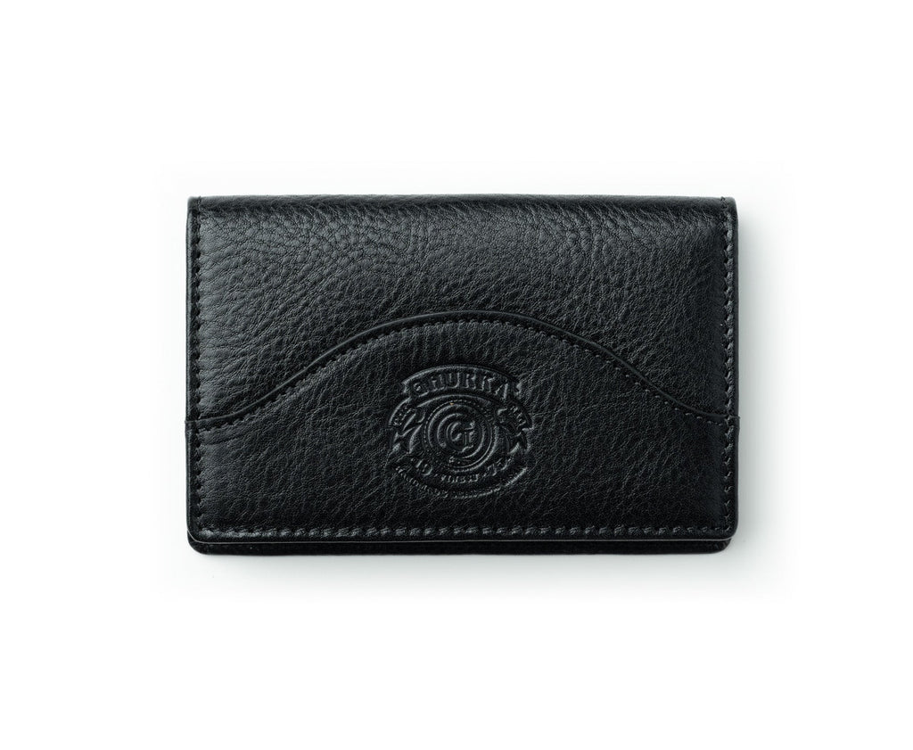 Business Card Holder No. 213 | Vintage Black Leather