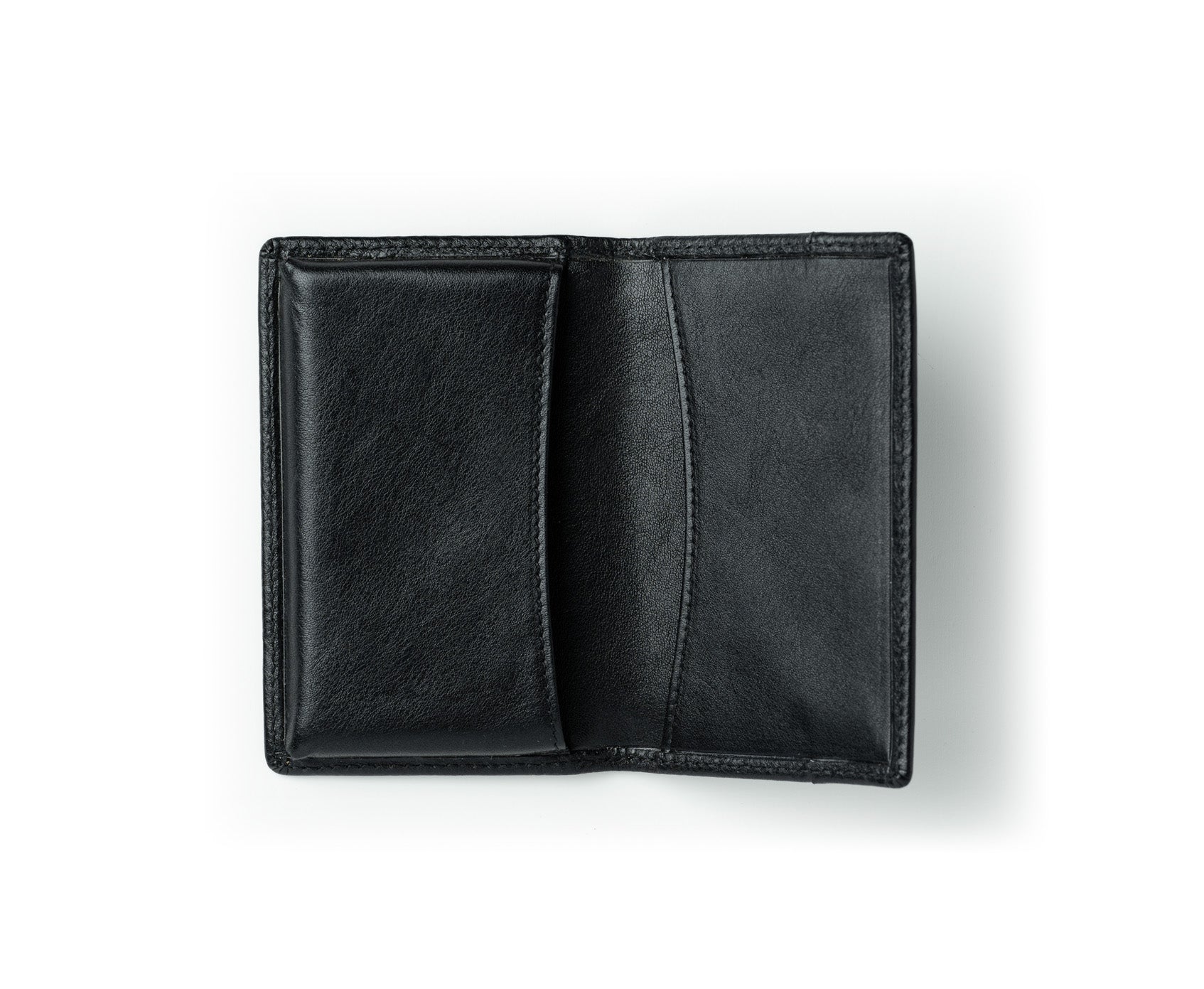 Executive Black Leather Business Card Case