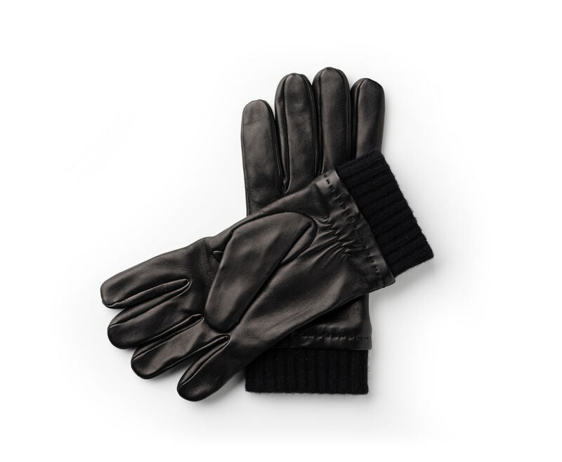 Cashmere Lined Glove | Black Leather