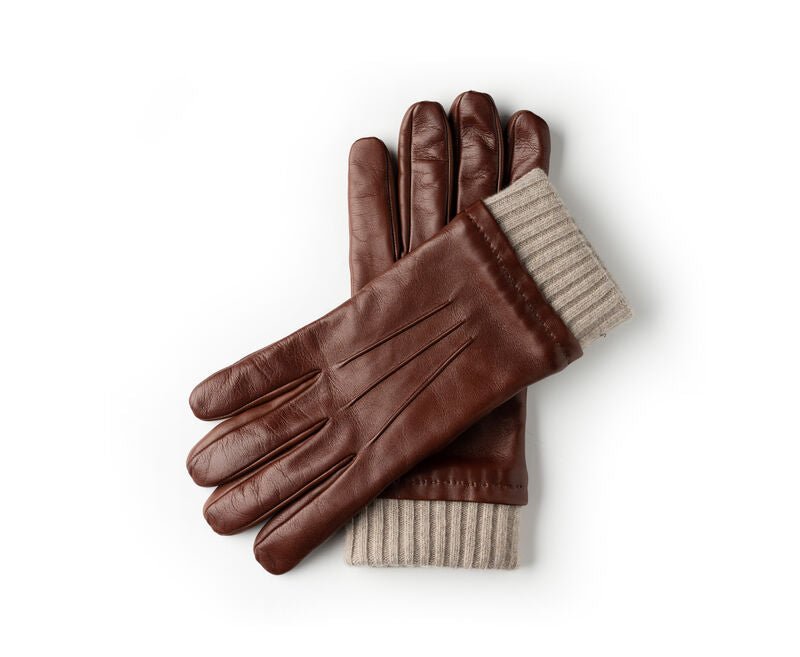 Cashmere Lined Glove | Chestnut Leather