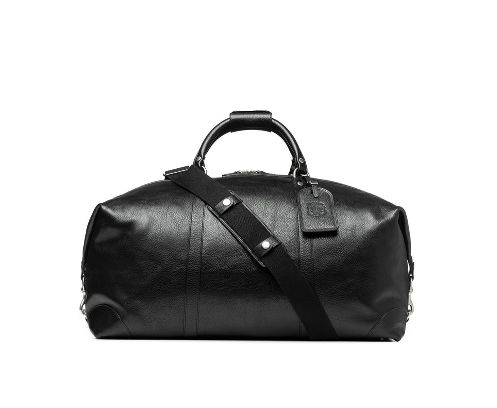 Cavalier III No. 98 | Vintage Black Leather Duffle Bag | Ghurka Icon