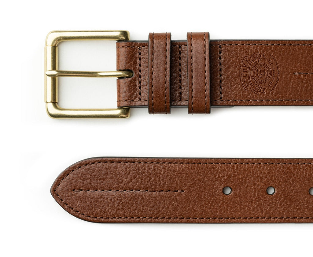 Center Stitch Belt  | Vintage Chestnut Leather