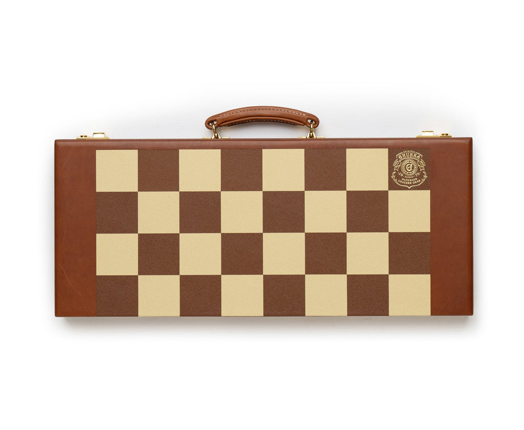 Chess Set No. 243 | Chestnut Leather