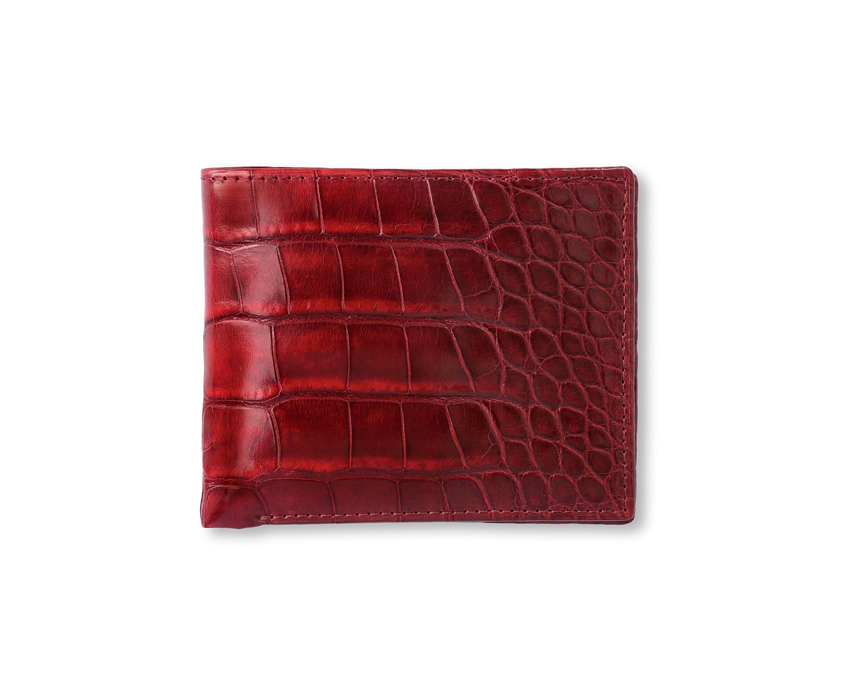 Classic Wallet No. 101 | Burgundy Alligator